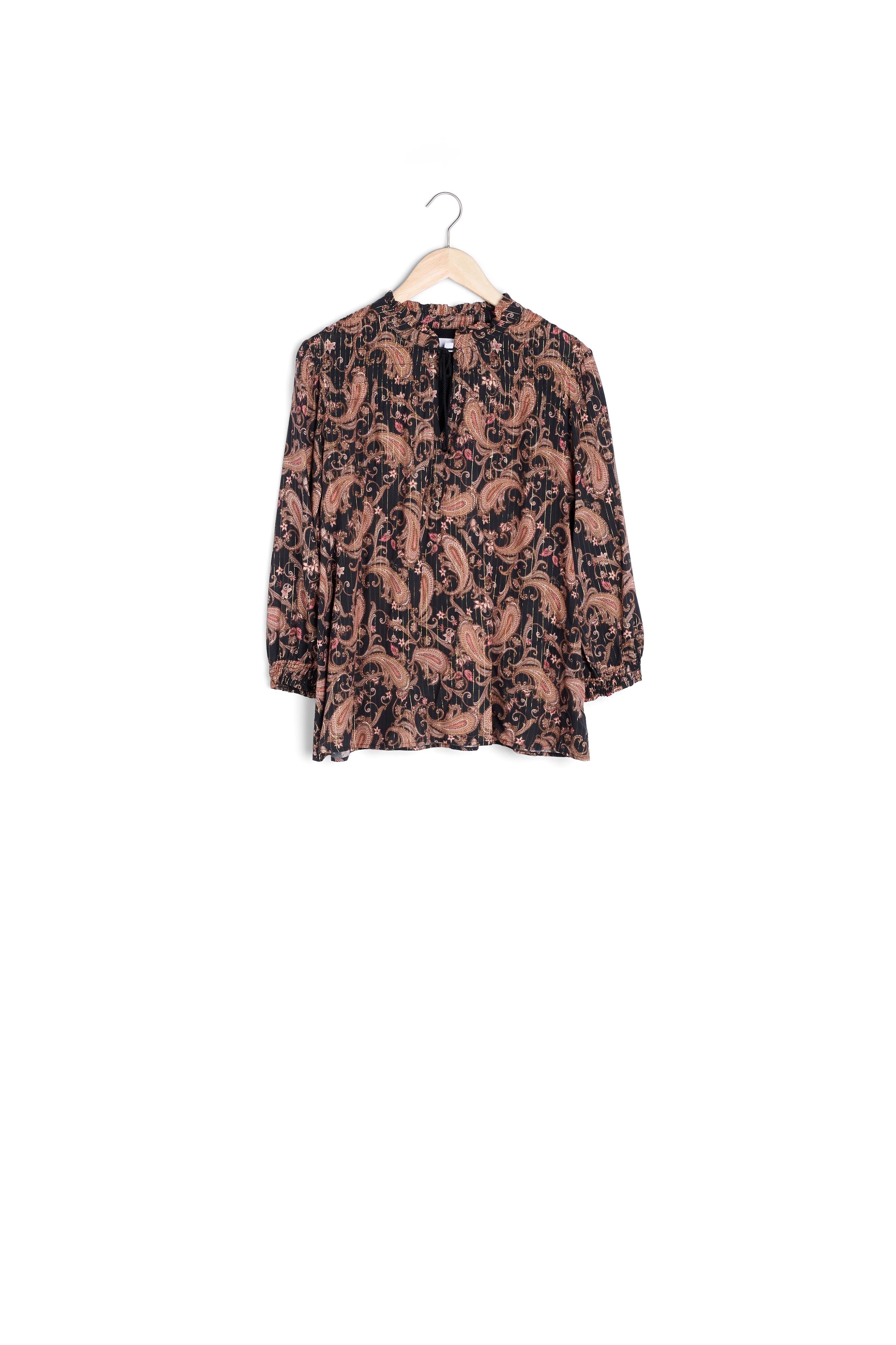 Blouse imprimé lurex Malita Faume - seconde main