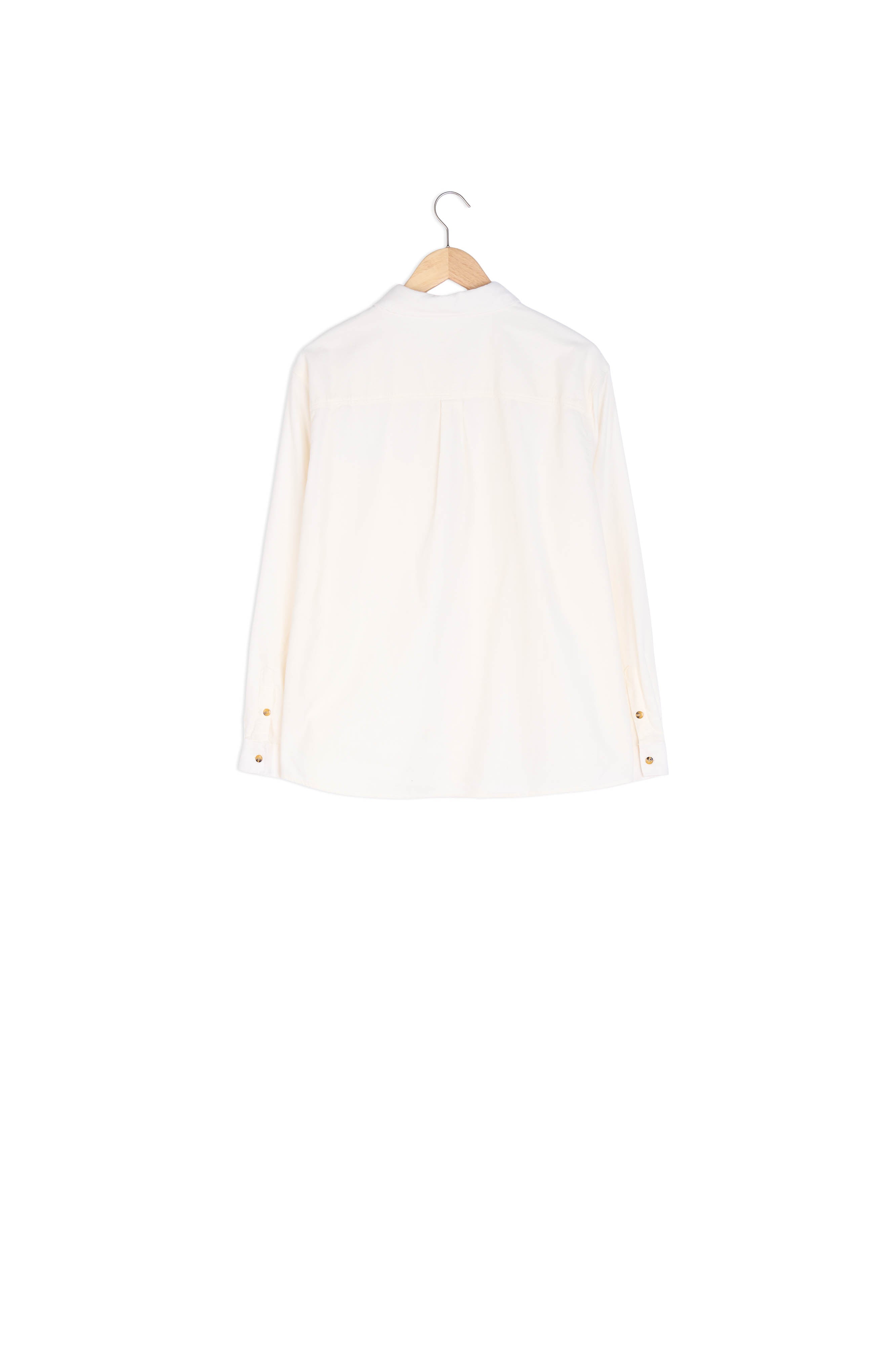 Chemise en velours écru Chiame Faume - seconde main