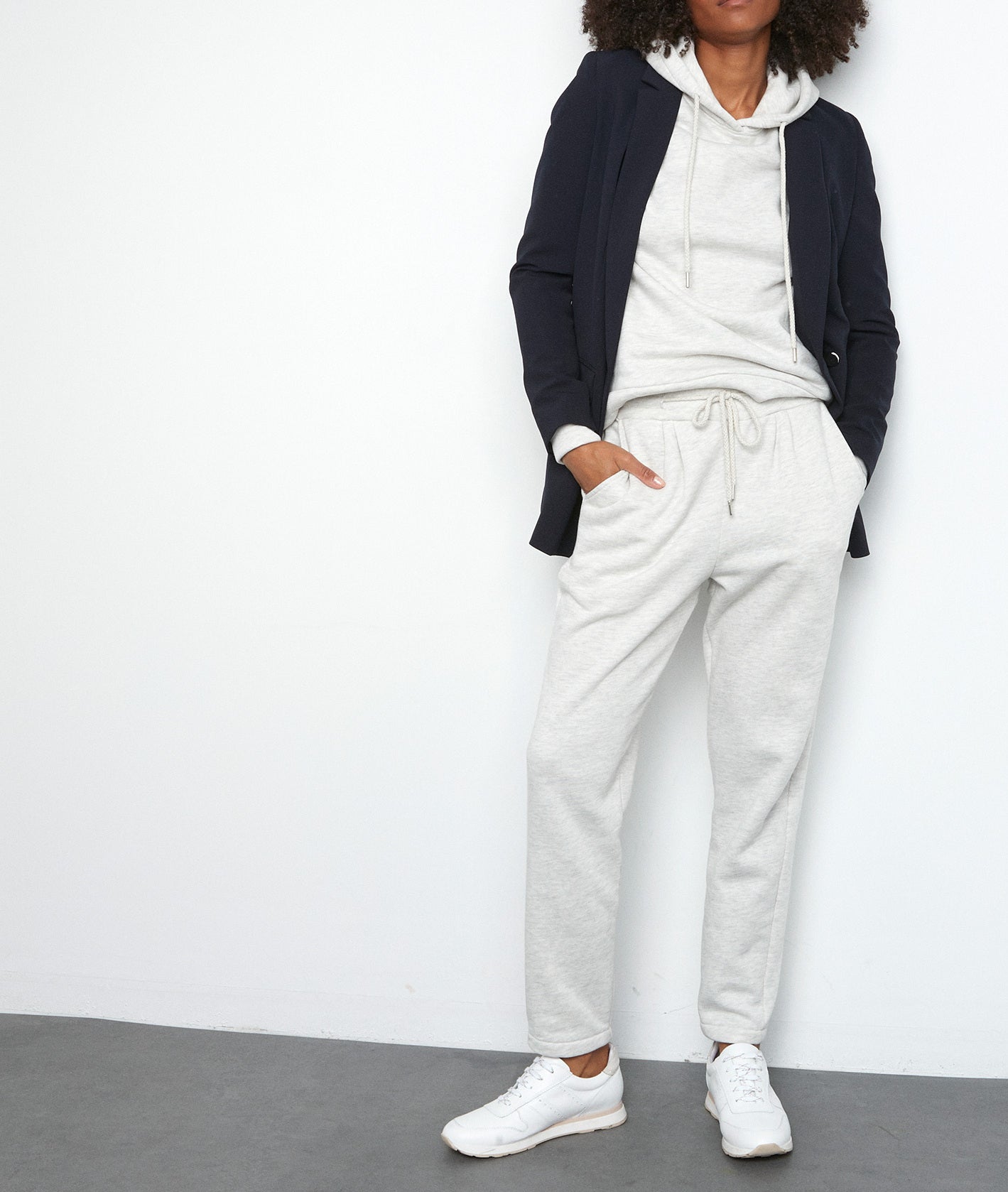 Pantalon molletoné gris chiné Everest Faume - seconde main