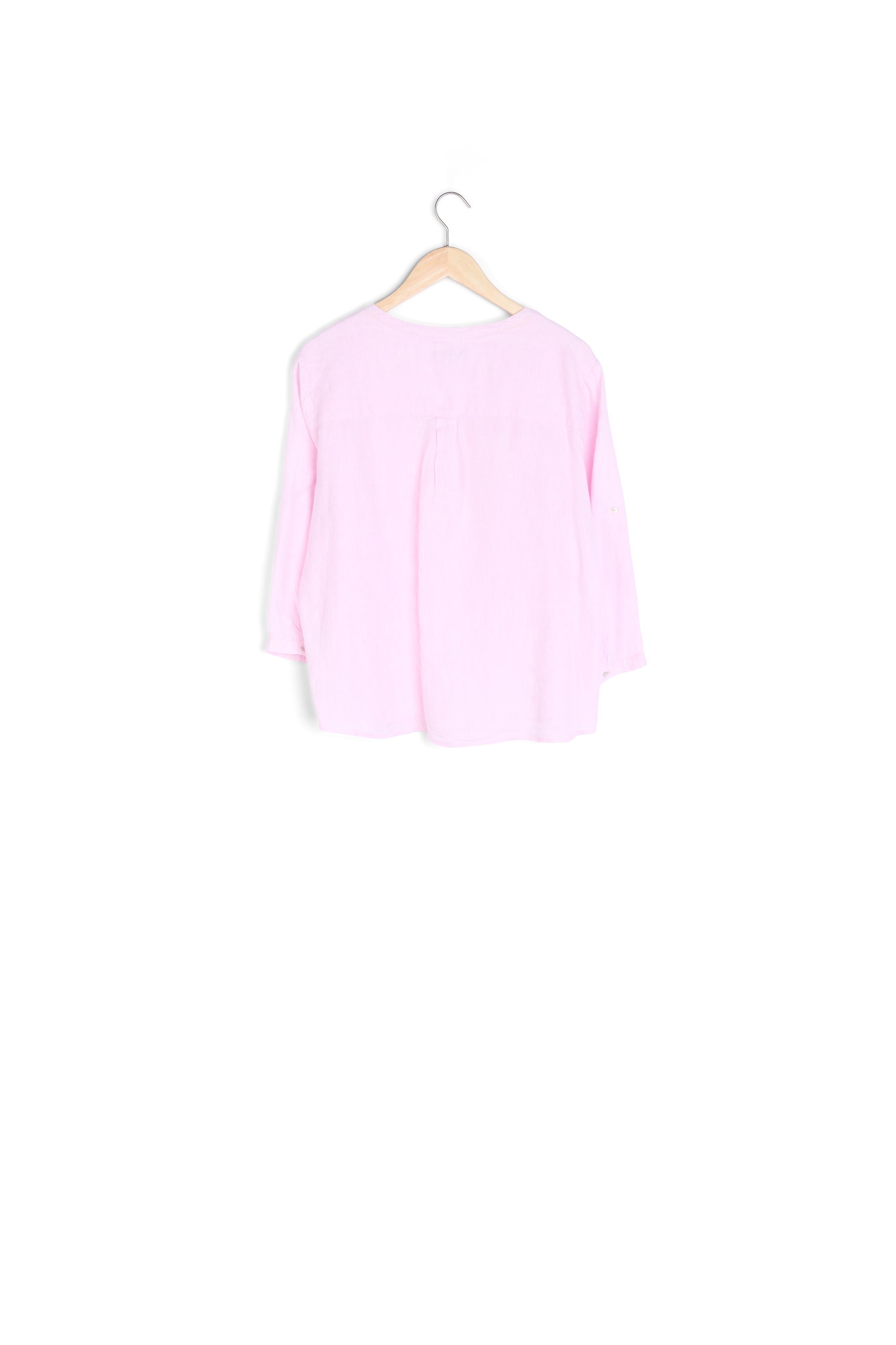 Chemise rose en lin Roma Faume - seconde main