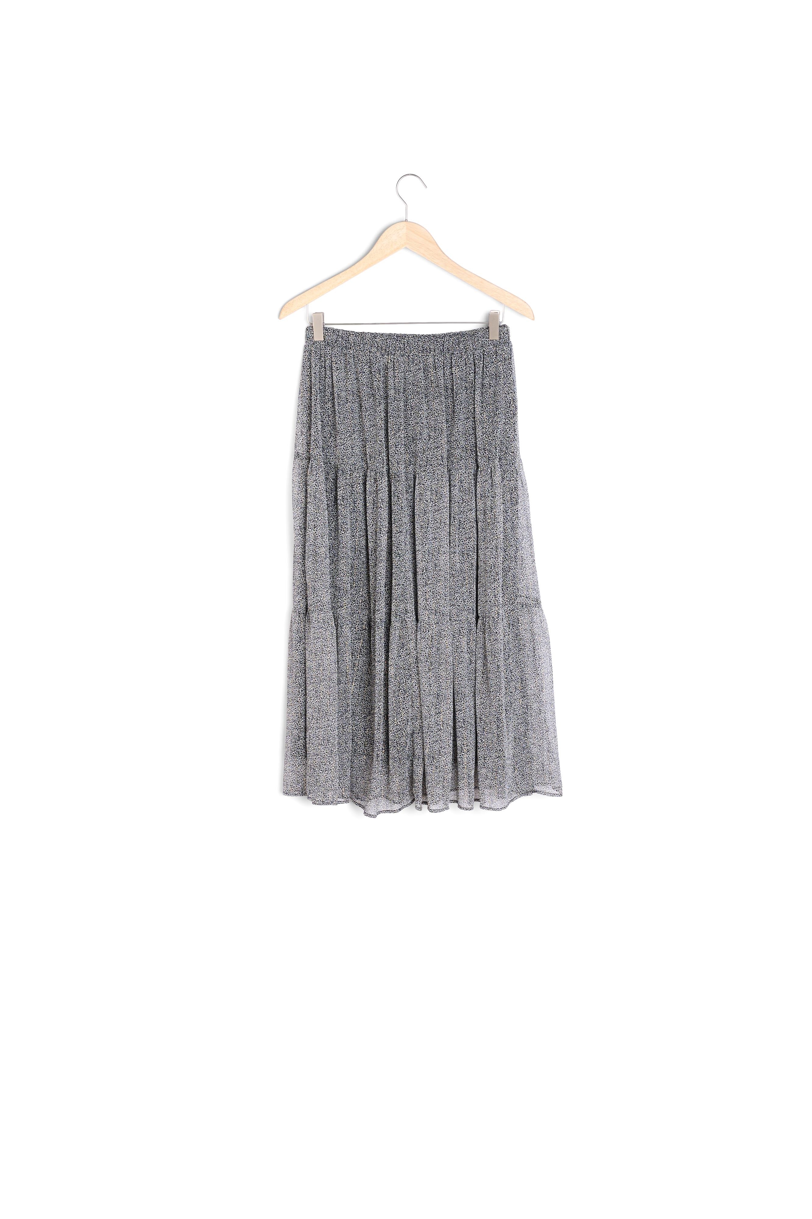 Jupe longue imprimé tacheté Ginko Faume - seconde main