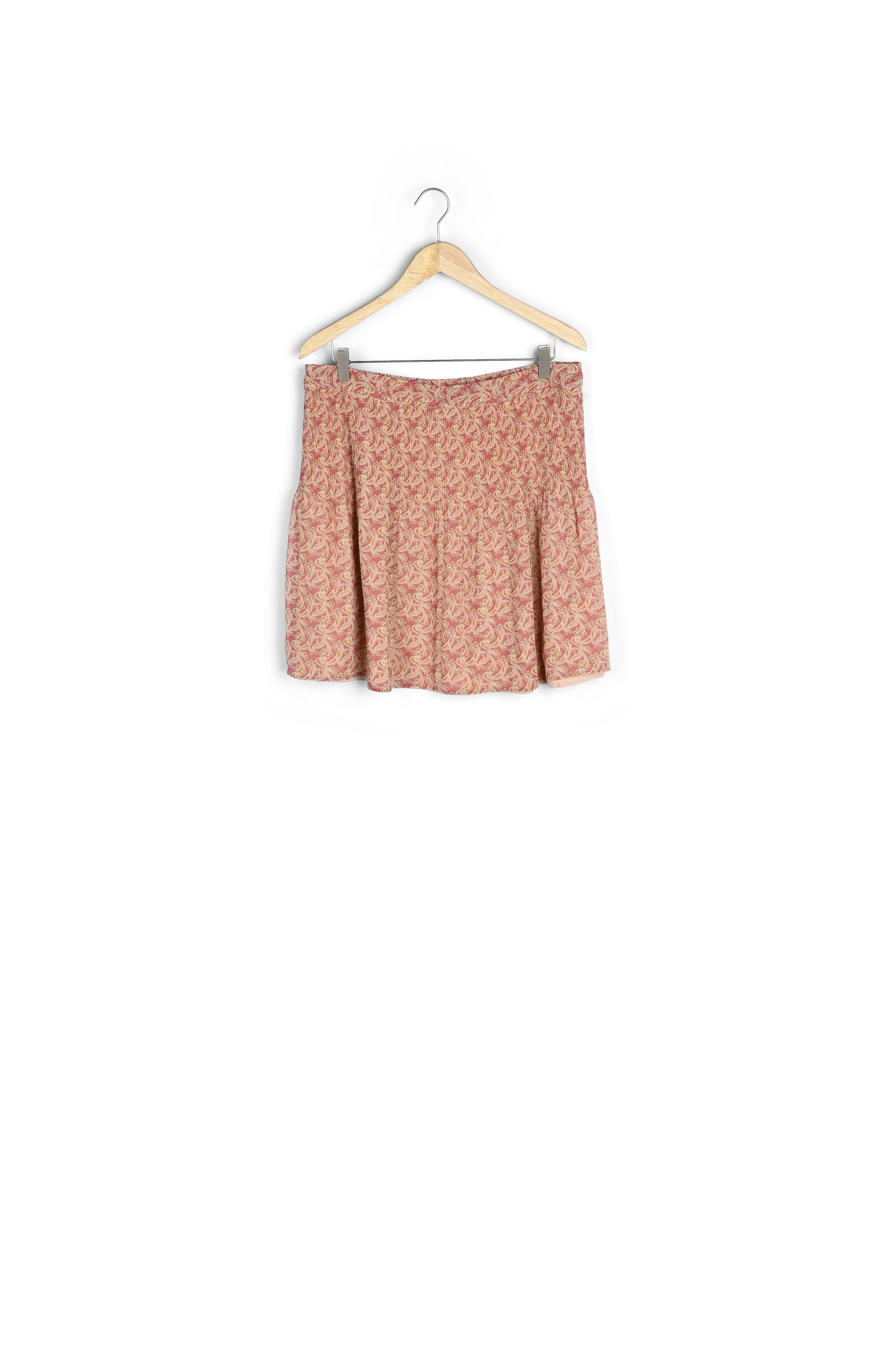 Jupe plissée en polyester recyclé Belem Faume - seconde main