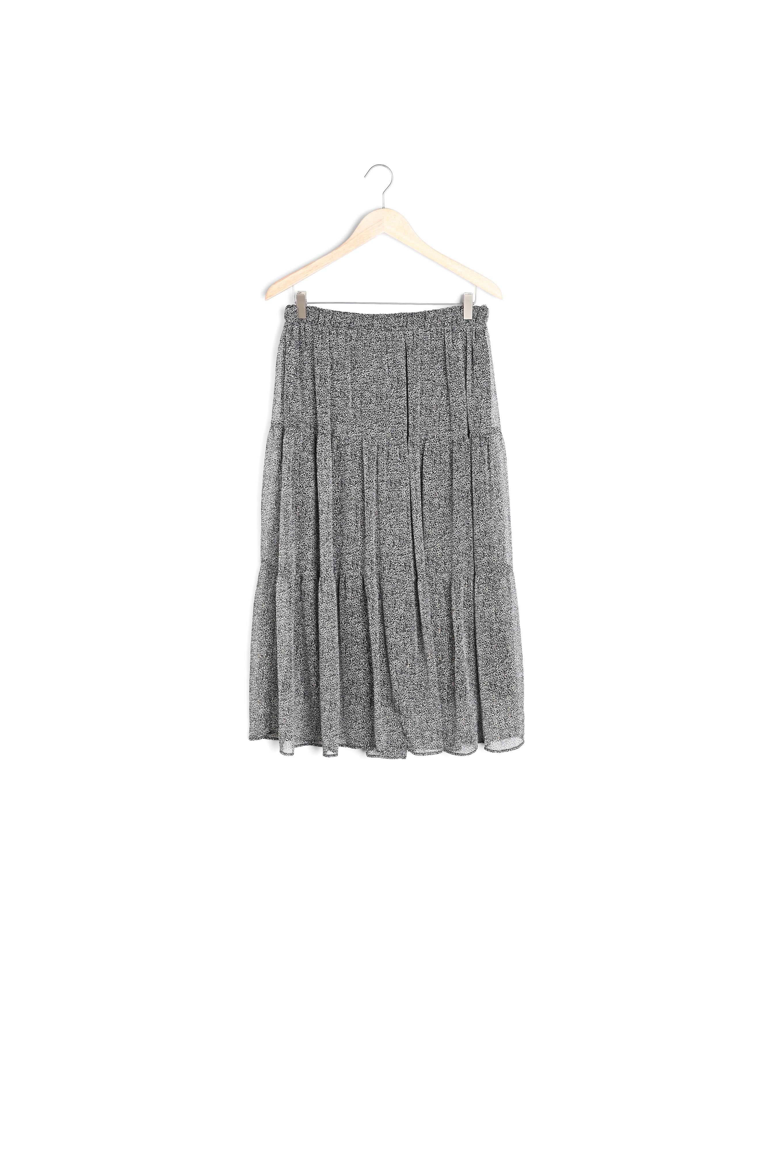 Jupe longue imprimé tacheté Ginko Faume - seconde main