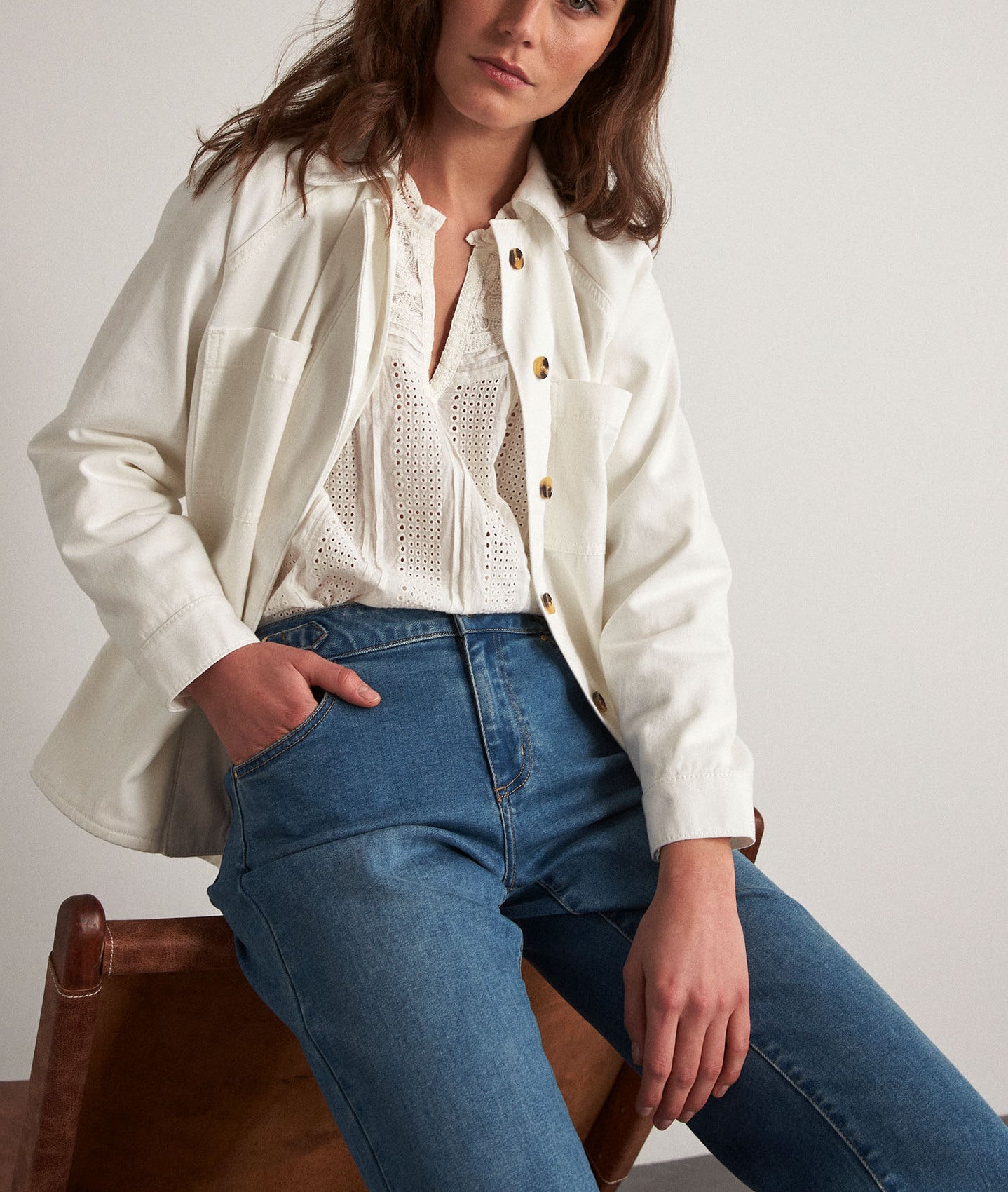 Blouse Cassiope Faume - seconde main