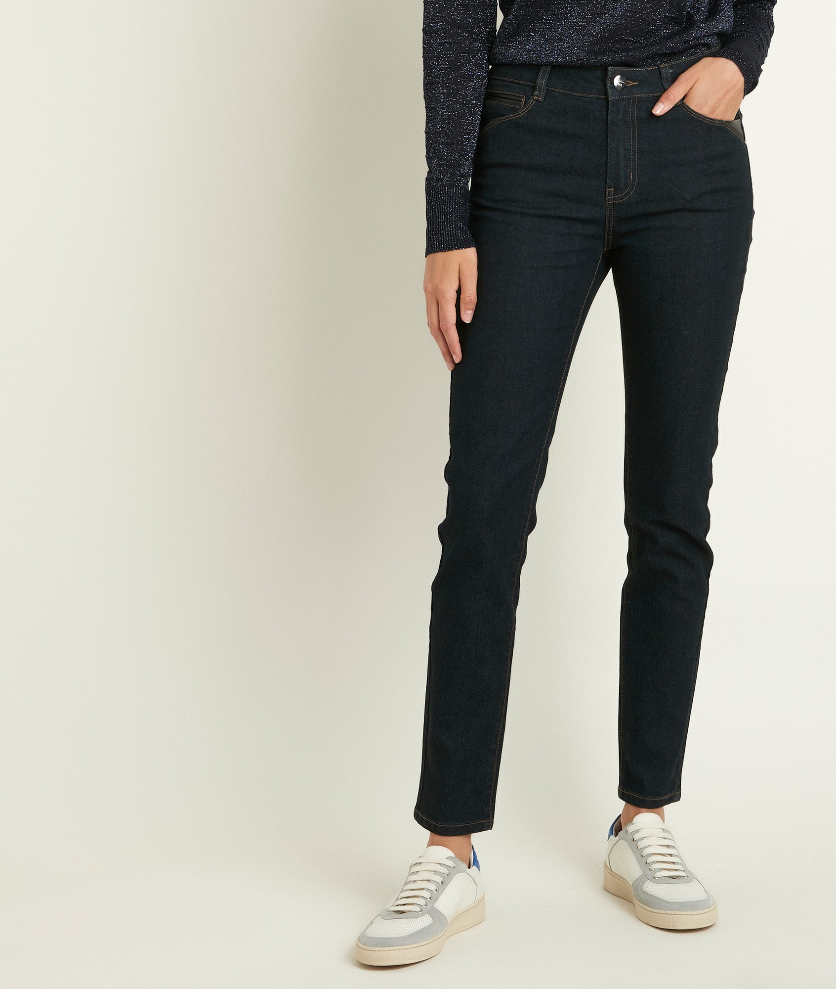 L'iconique slim bimatière Patty Faume - seconde main