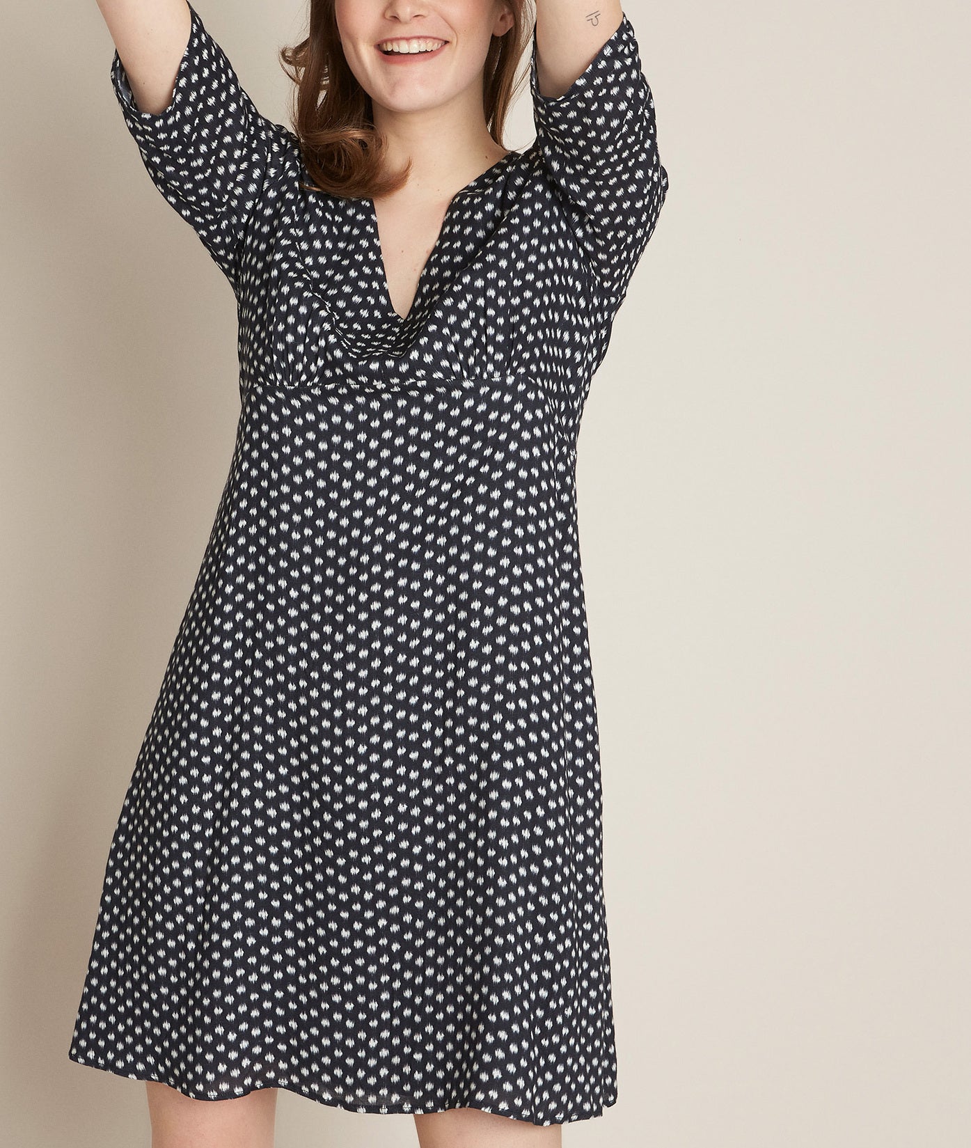 Robe imprimée Claude Faume - seconde main