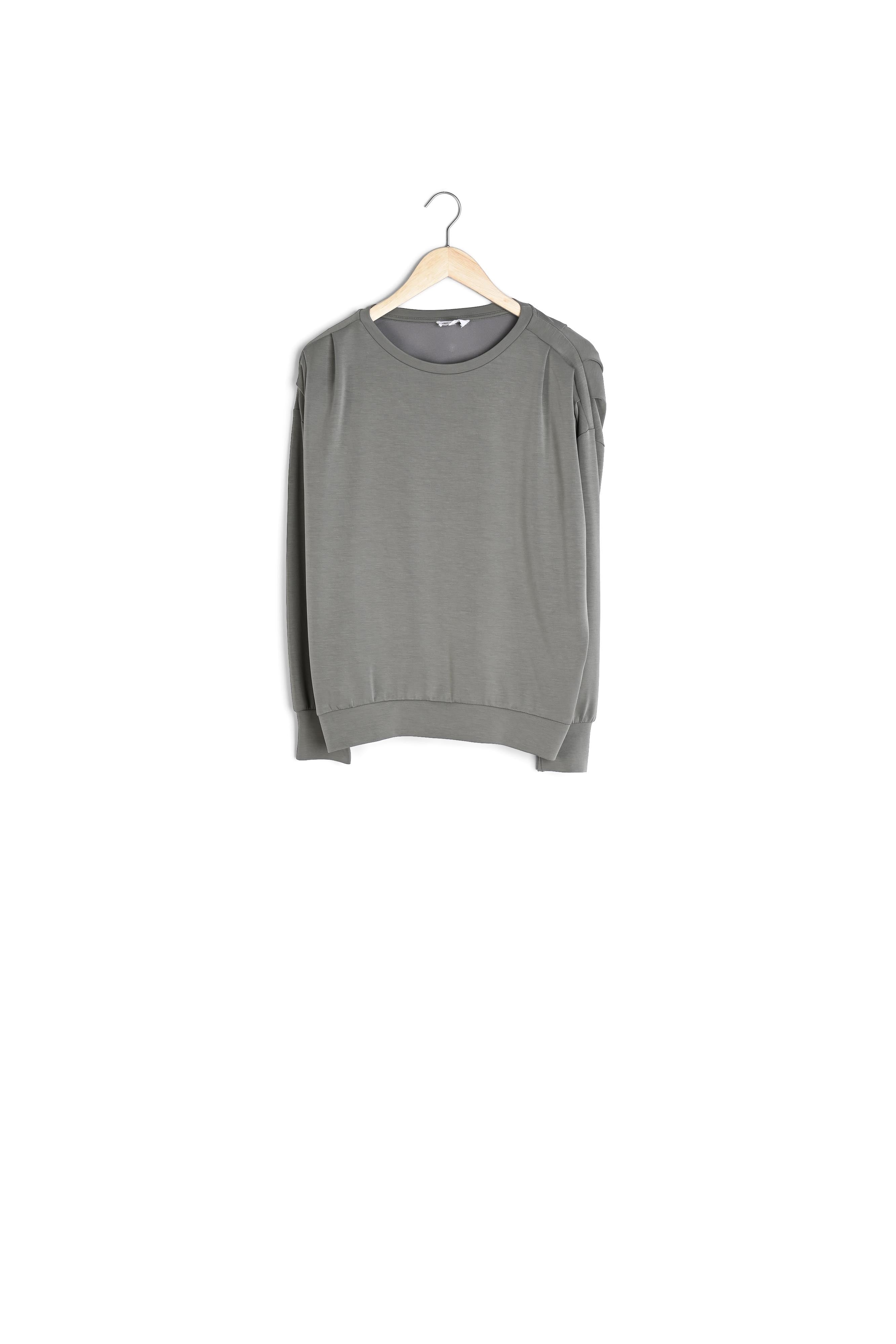 Sweat-shirt léger à épaulettes sauge Fire Faume - seconde main