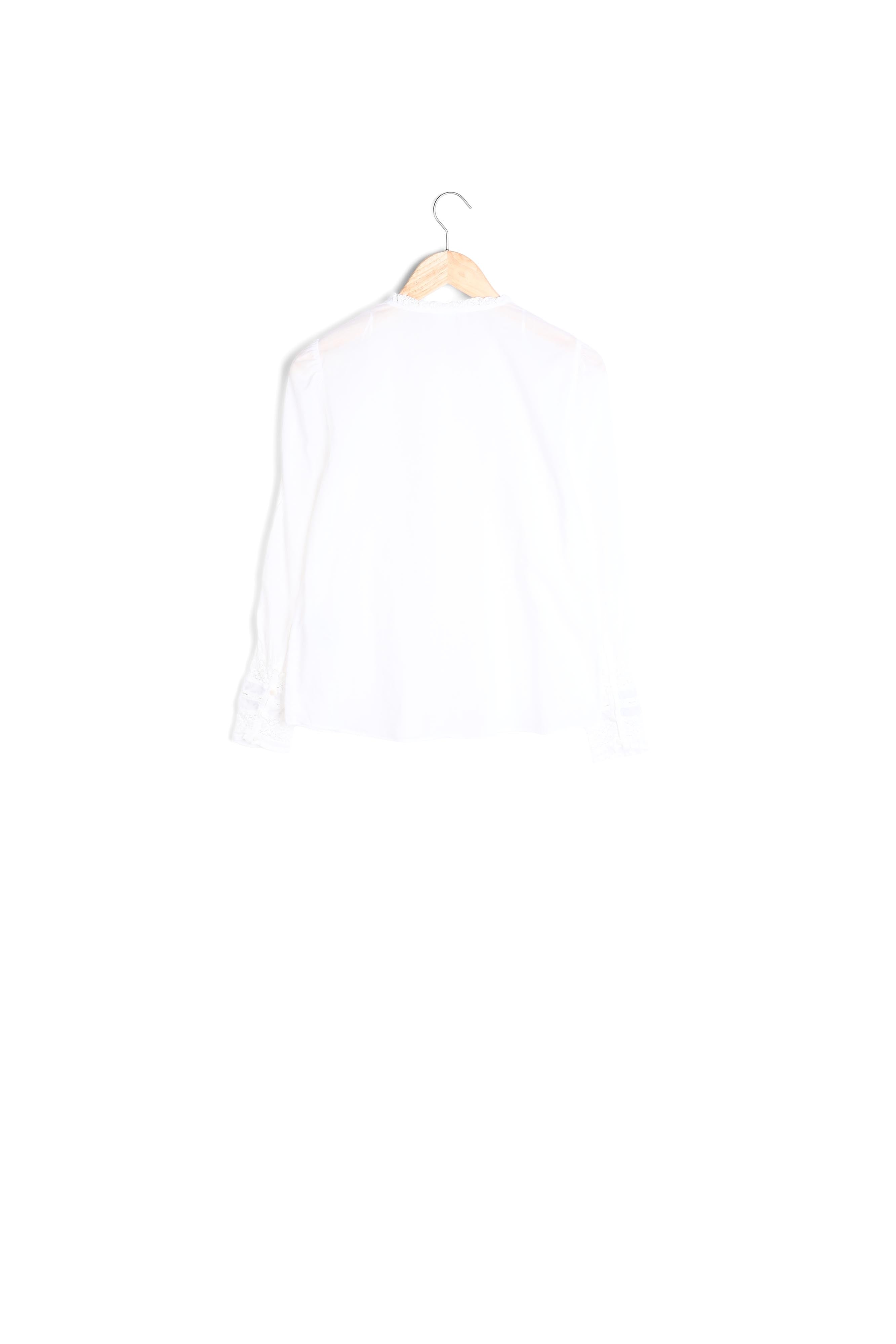 Blouse en dentelle écrue Jena Faume - seconde main