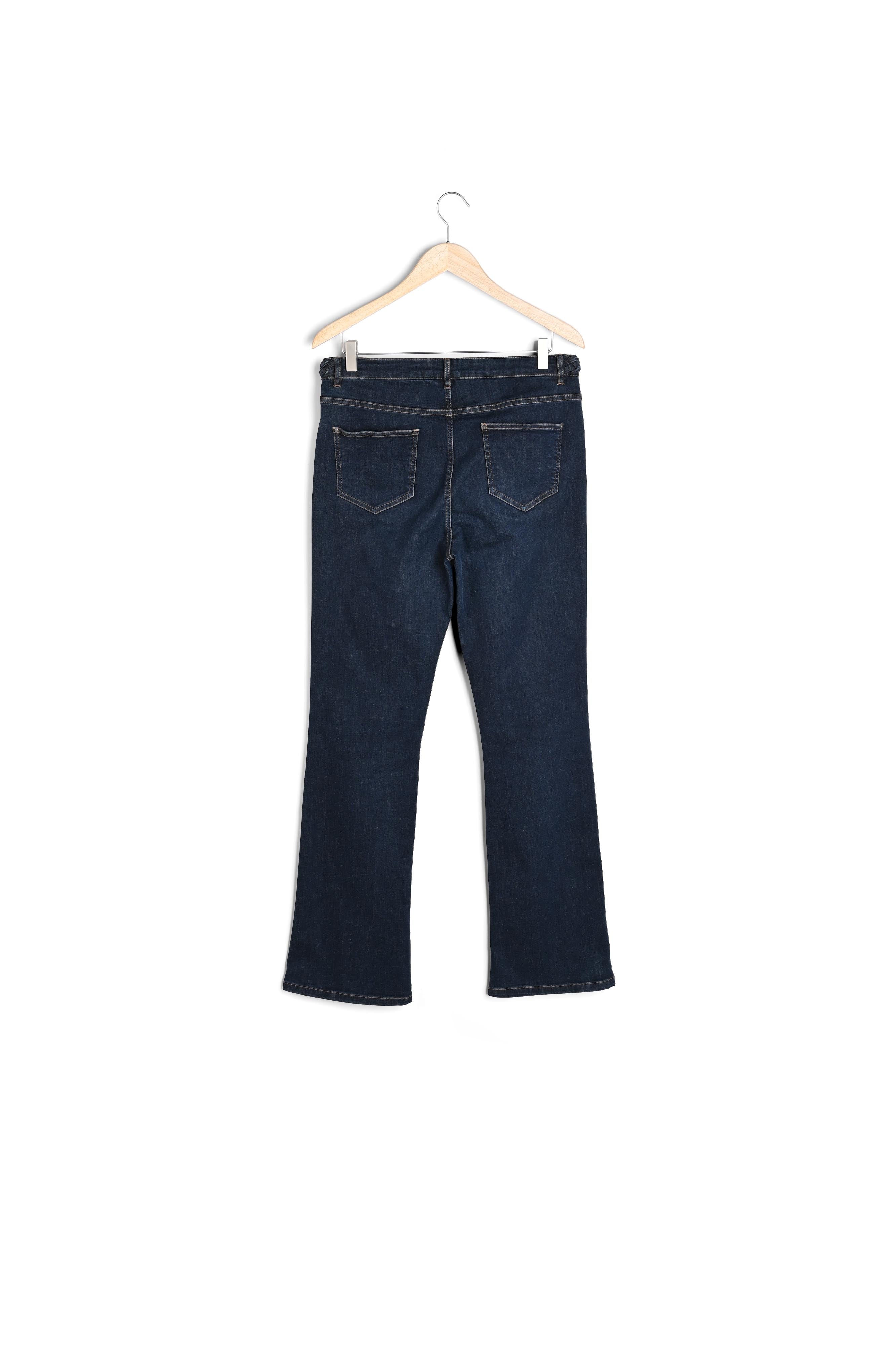 Le Vintage flare : jean tressé brut Saphir Faume - seconde main