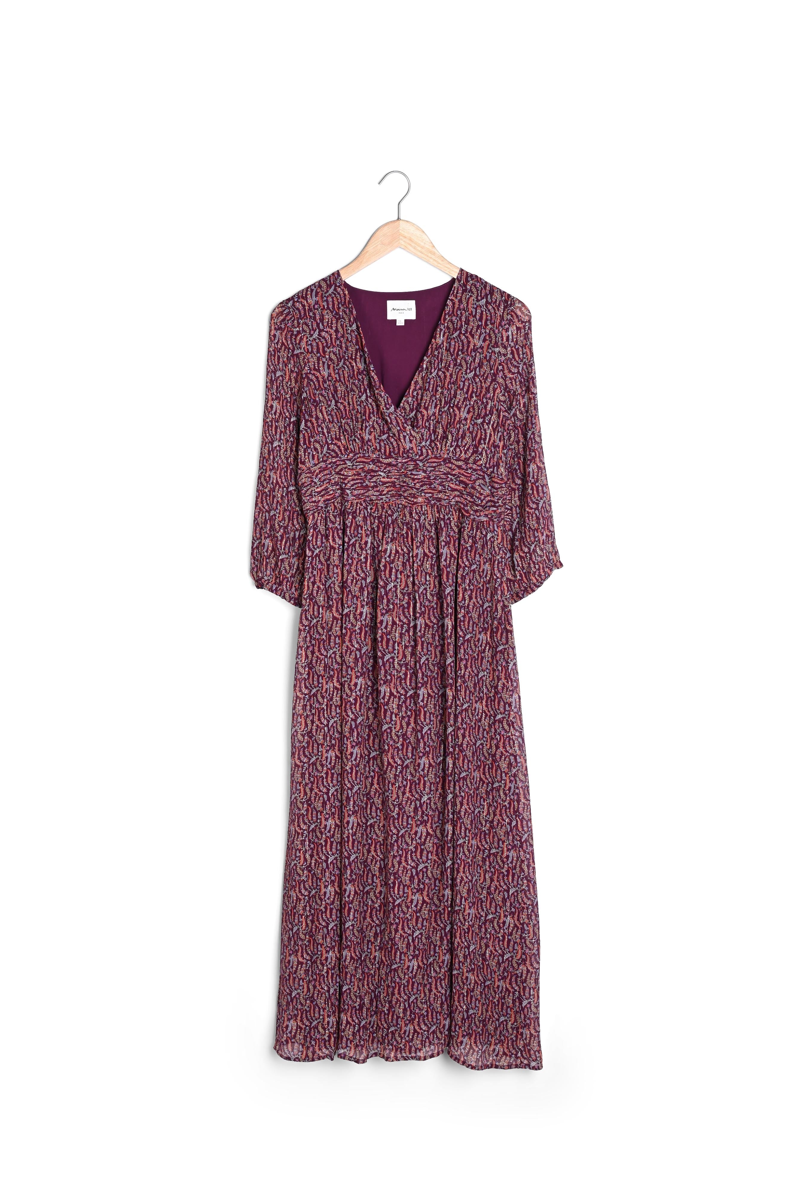 Robe longue imprimée Claudine bis Faume - seconde main