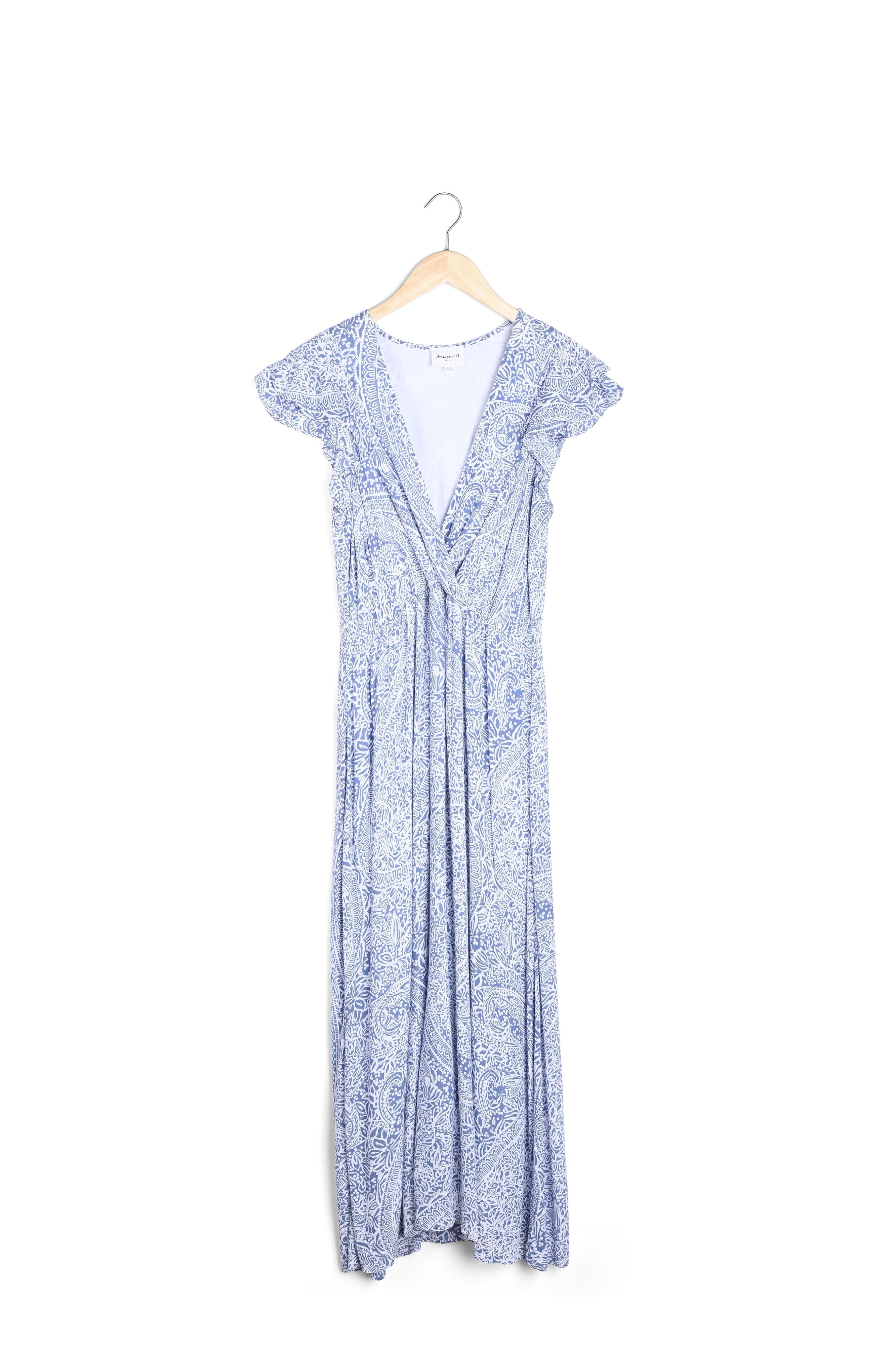 Robe longue imprimée ciel Lilou Faume - seconde main