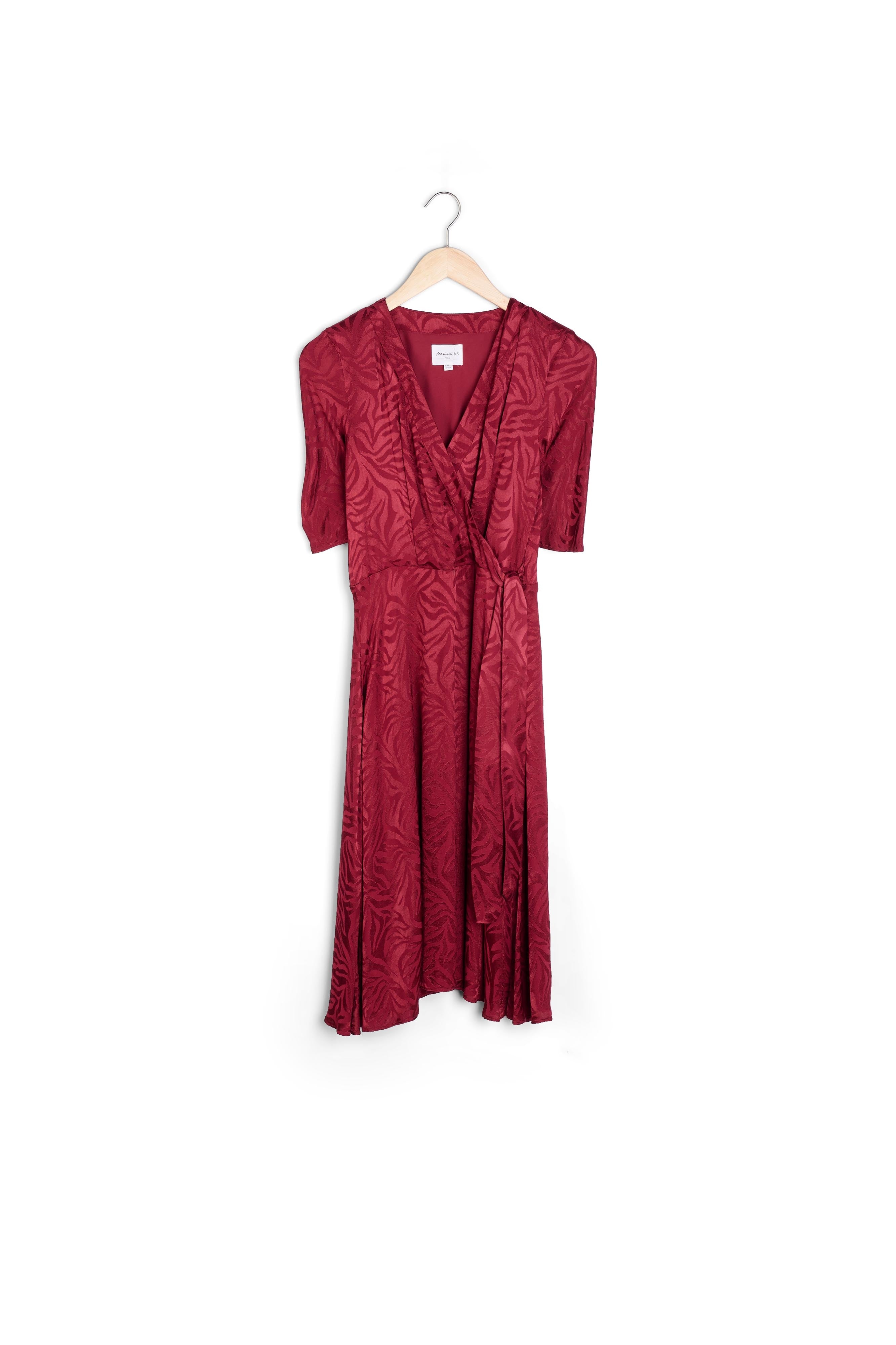 Robe cache-cœur en jacquard Roda Faume - seconde main