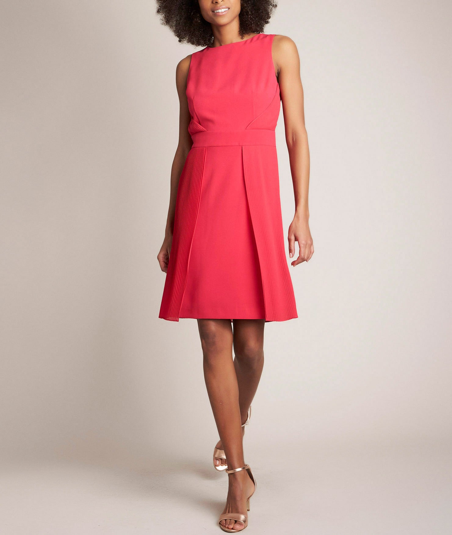 Robe plissée Orlande Faume - seconde main