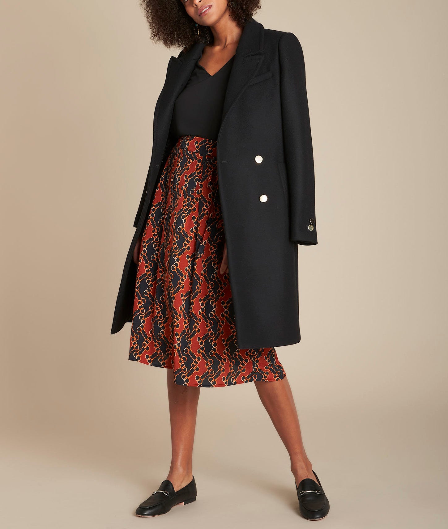 Jupe imprimé chaine Kloe Faume - seconde main