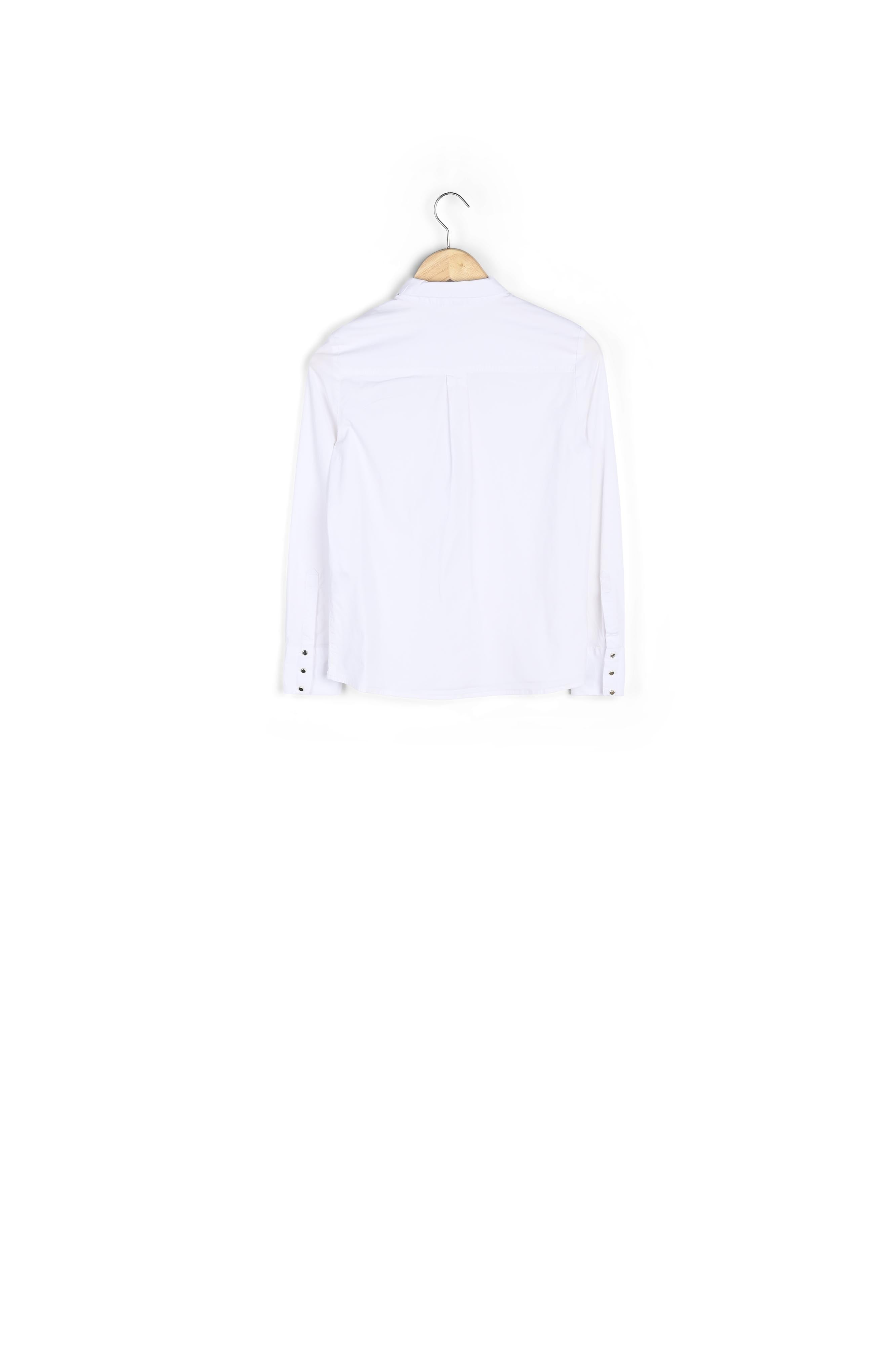 Chemise en popeline de coton blanche Jessy Faume - seconde main