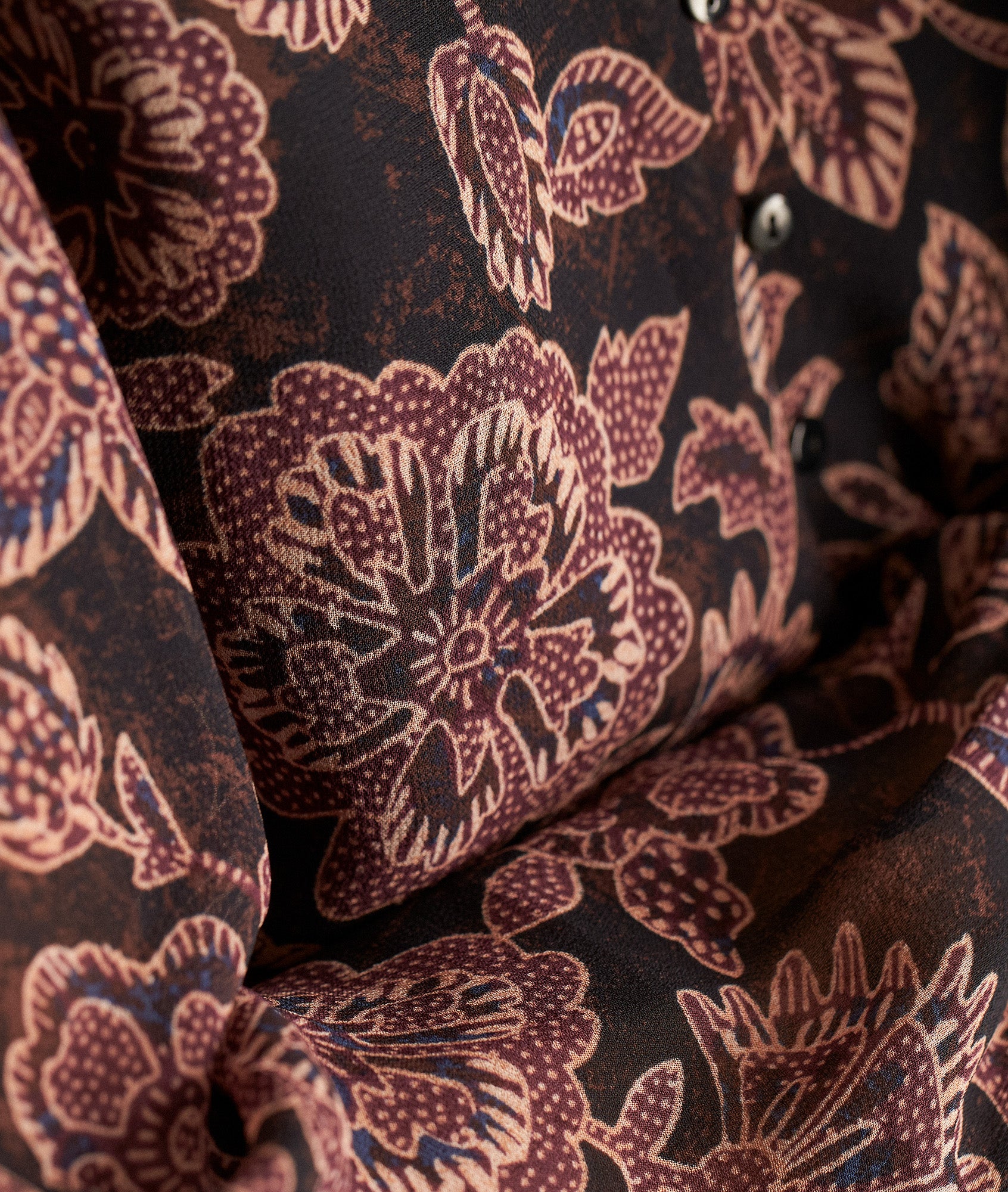 Blouse légère imprimée violine Cendra Faume - seconde main