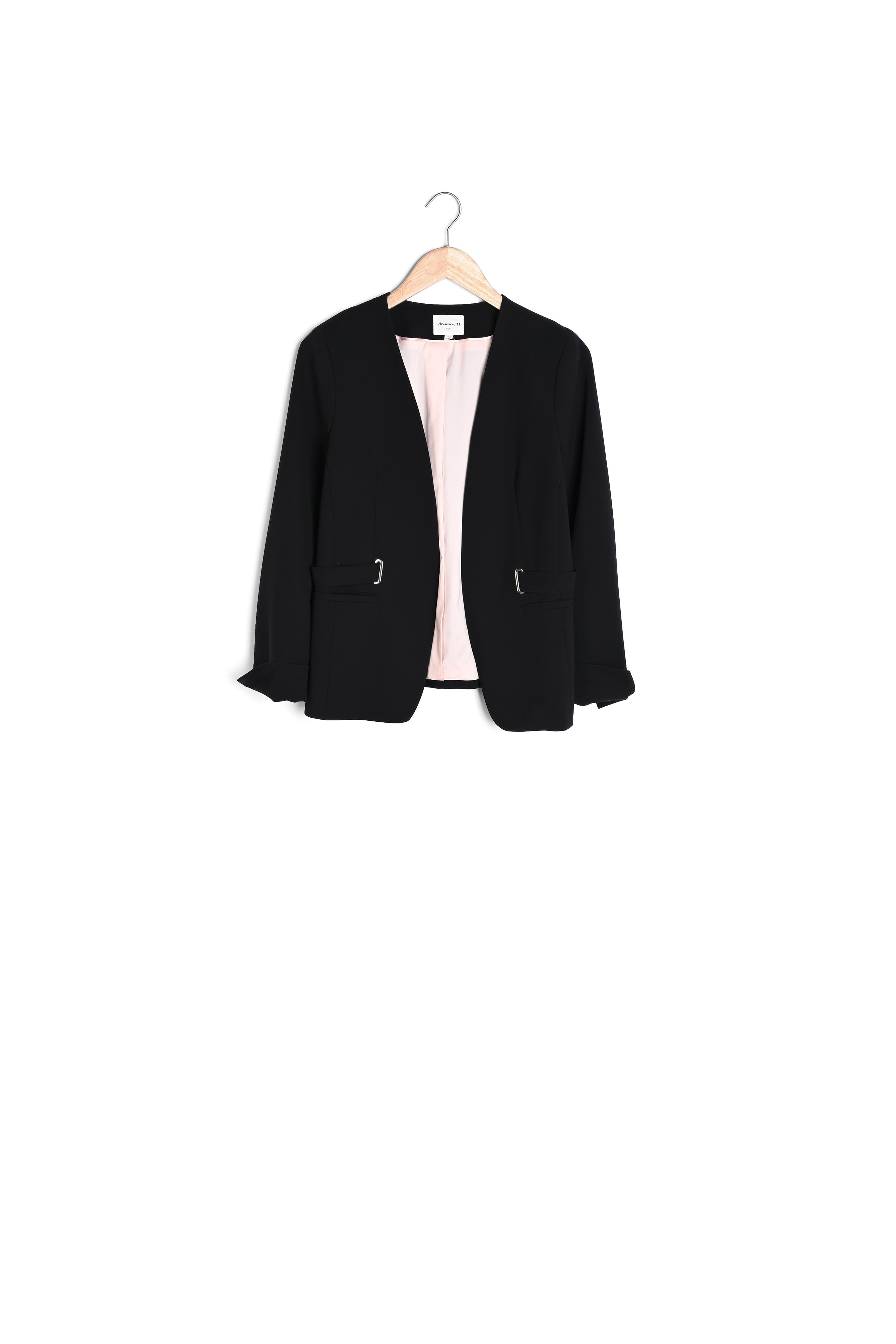 Veste en microfibre noire Beatrice Faume - seconde main