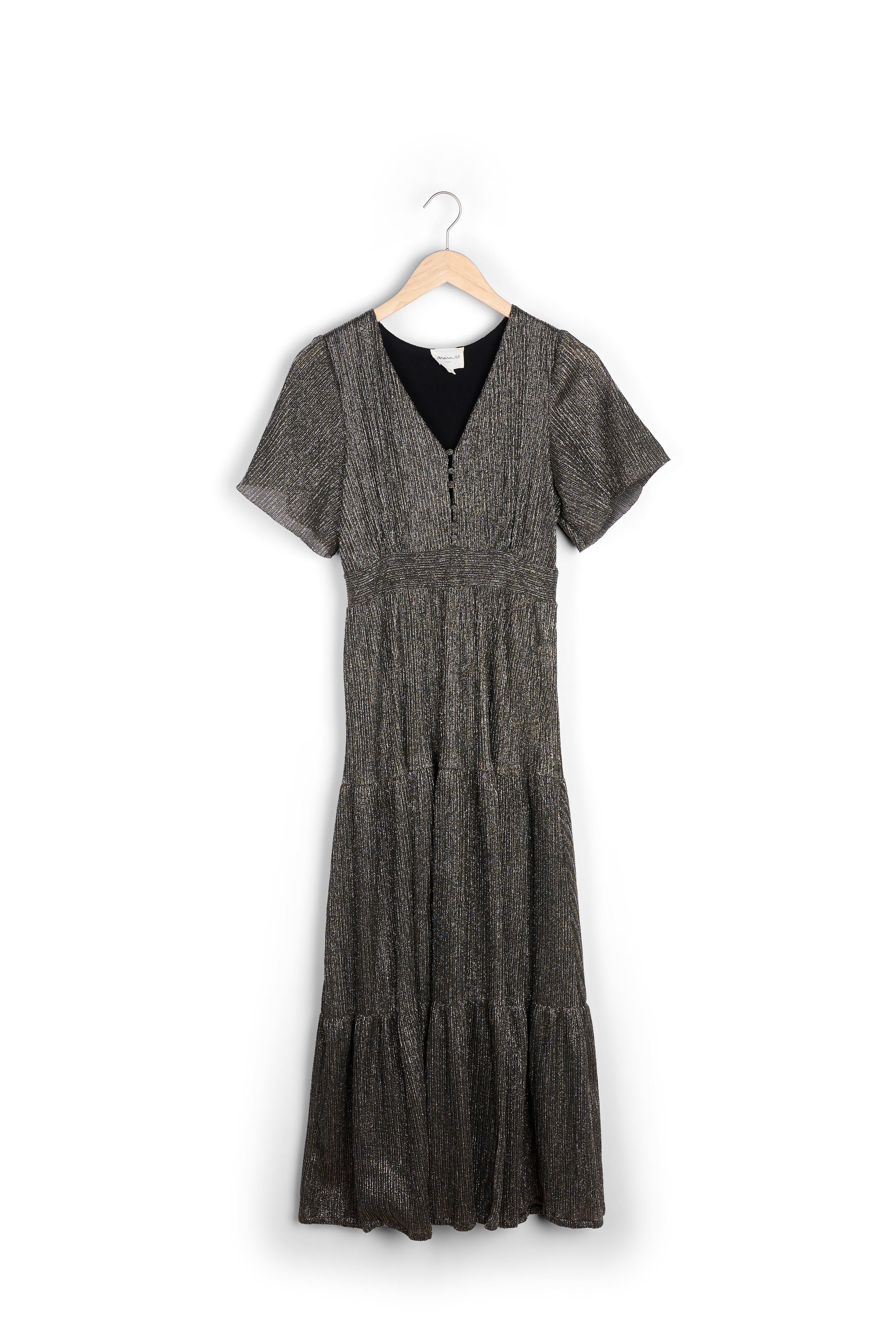 Robe longue lurex Chantal Faume - seconde main