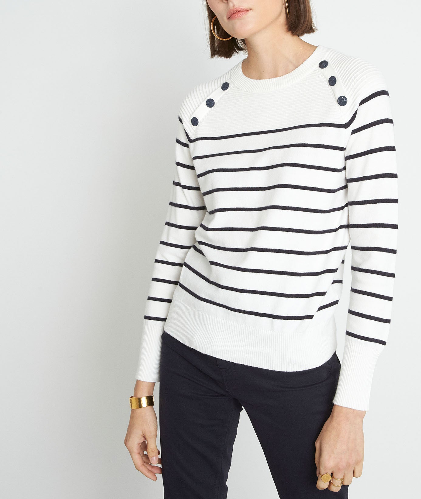 Marinière écrue boutonnée Pacha Faume - seconde main