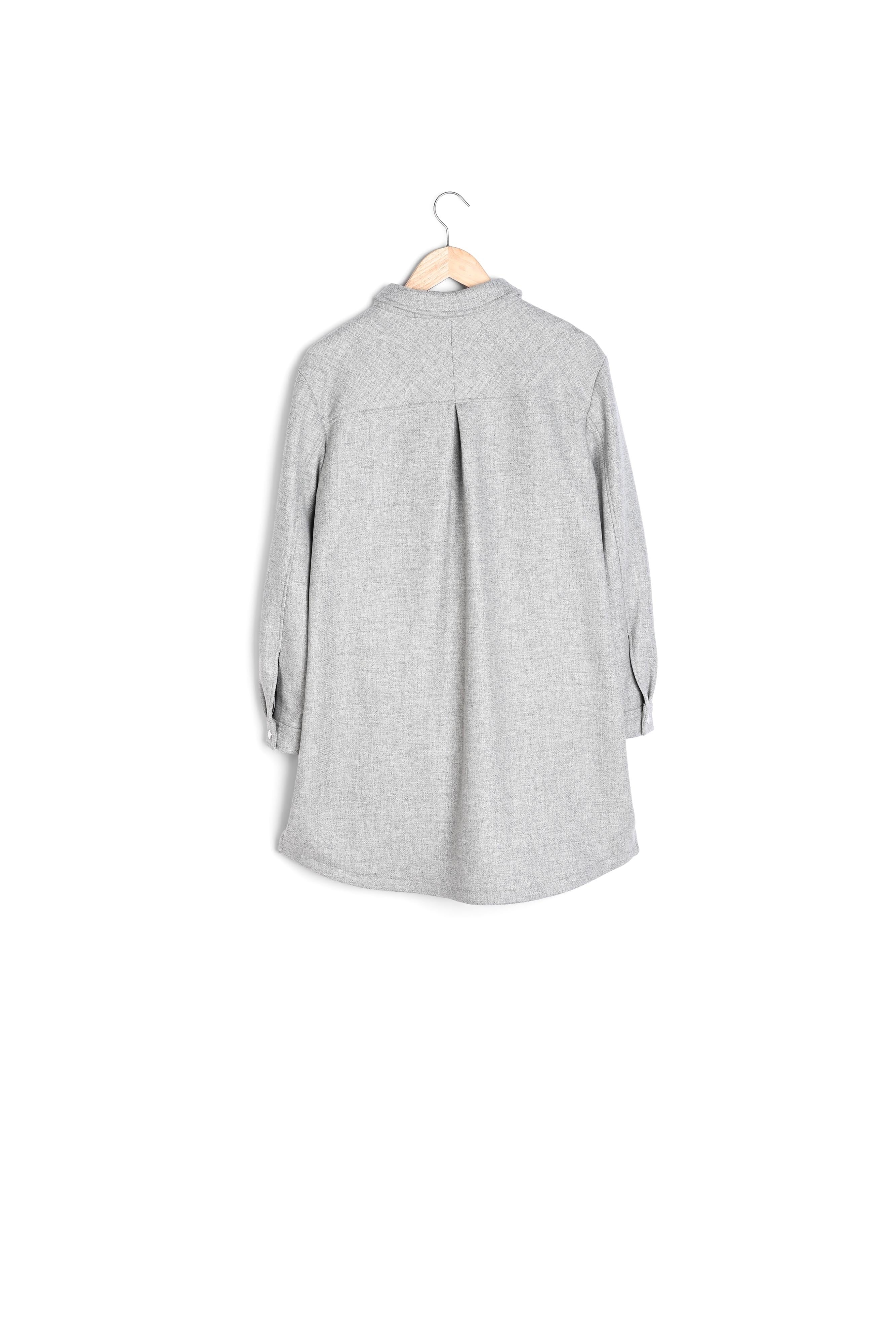 Surchemise en laine fantaisie Jenny Faume - seconde main