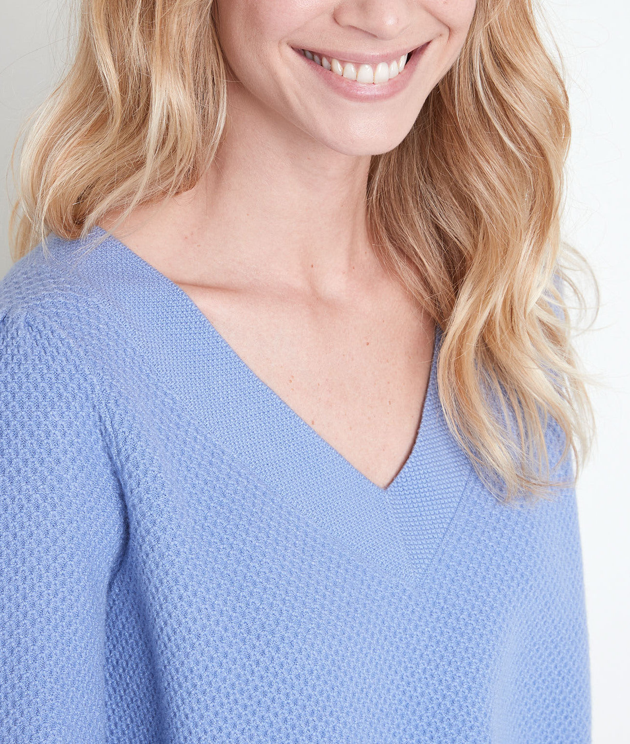 Pull lavande maille fantaisie Amore Faume - seconde main