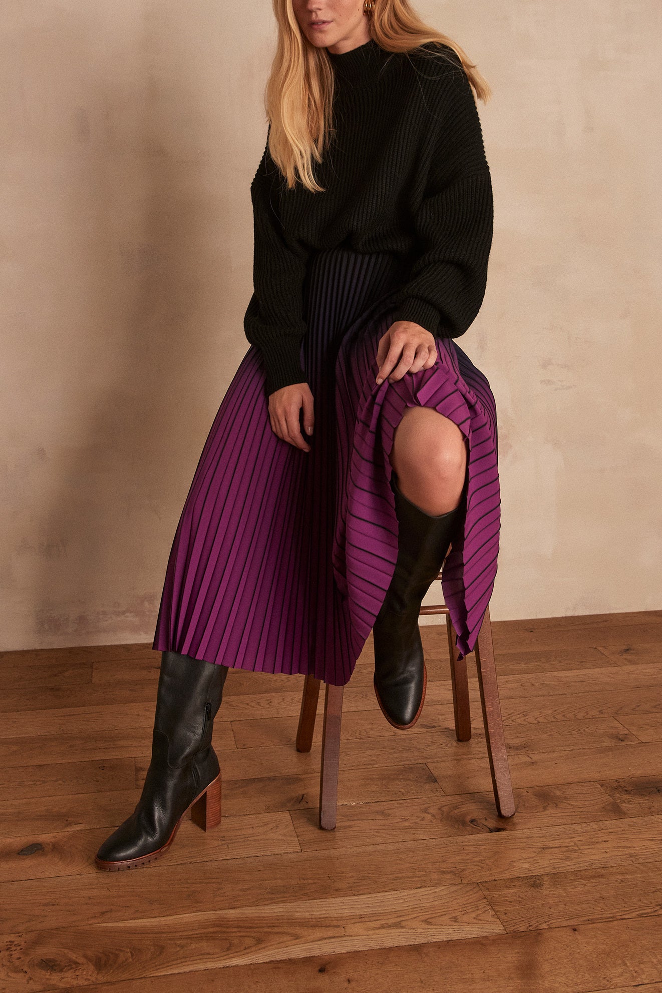 Jupe plissée FATEL Faume - seconde main