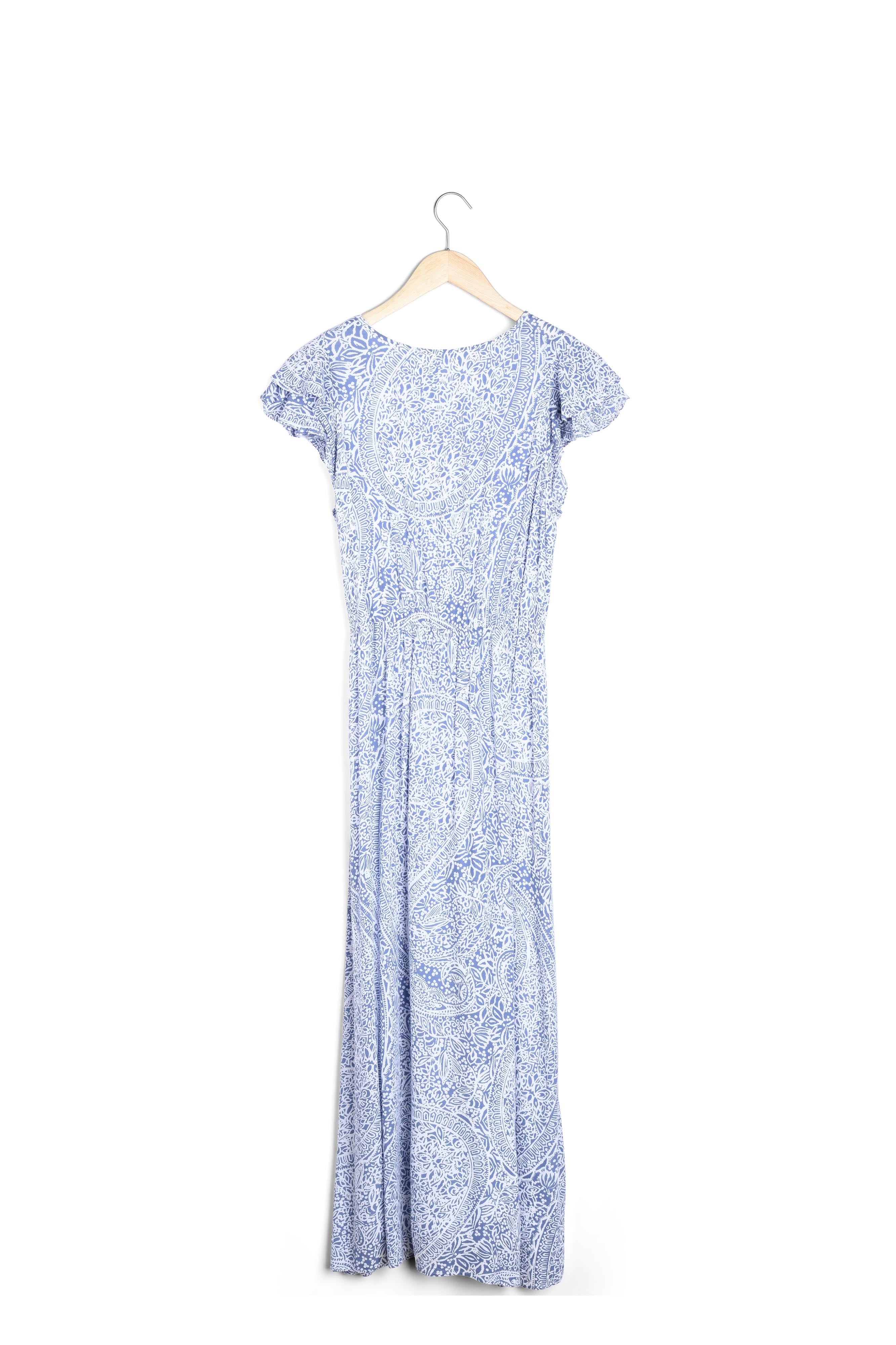 Robe longue imprimée ciel Lilou Faume - seconde main