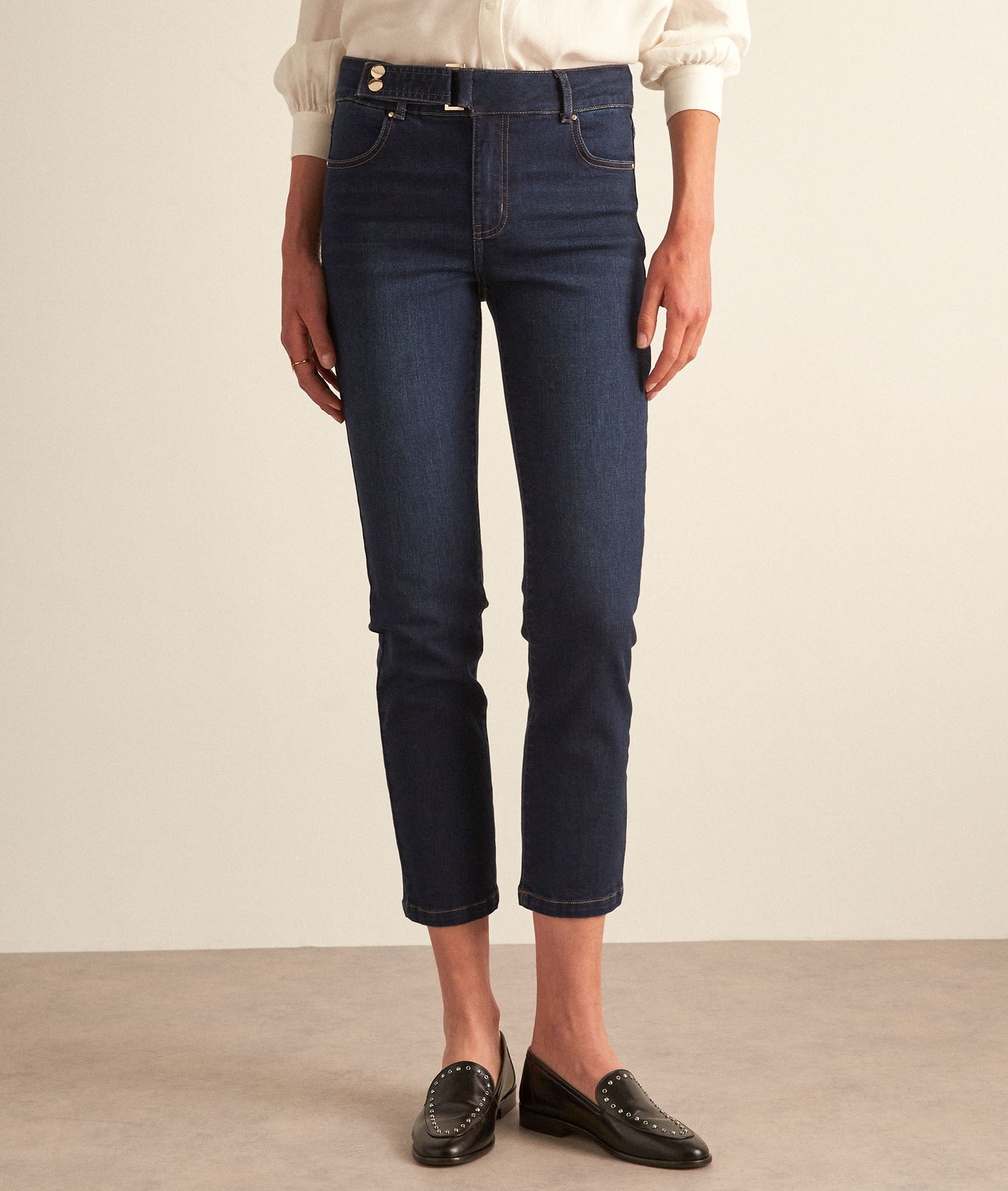 Jean droit en denim brut PALMYRE Faume - seconde main