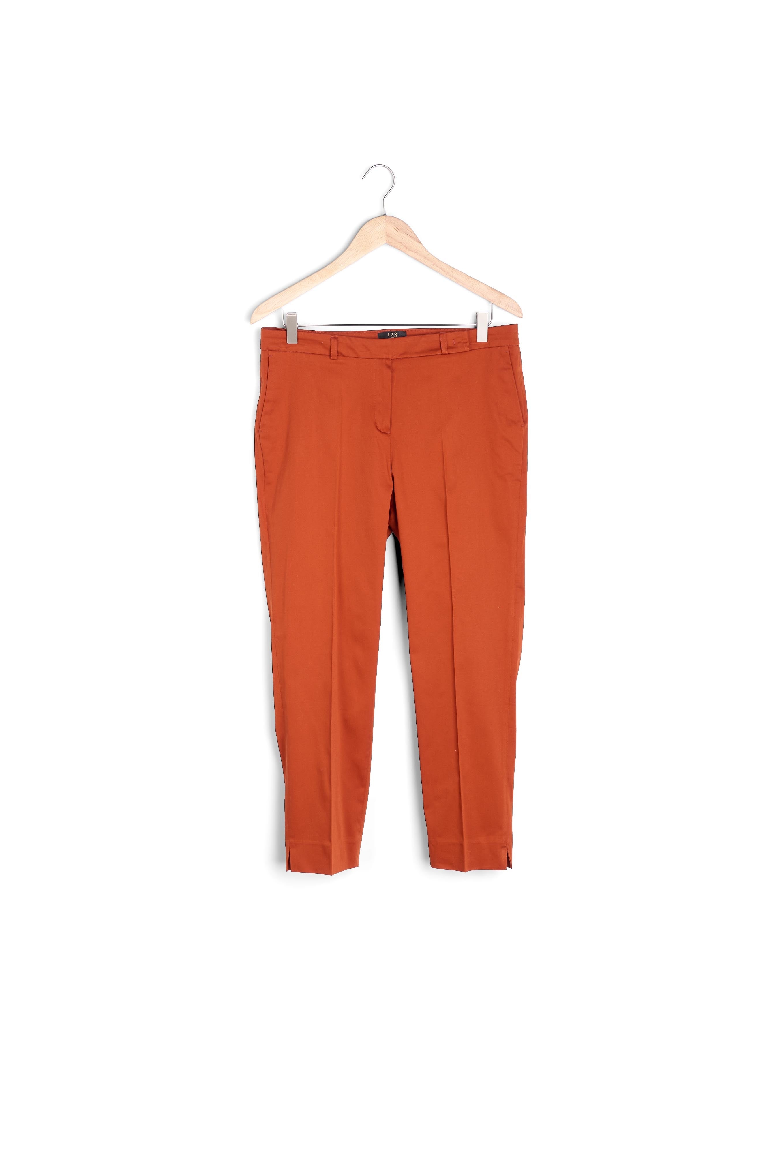 Pantalon acajou cigarette Rubis Faume - seconde main
