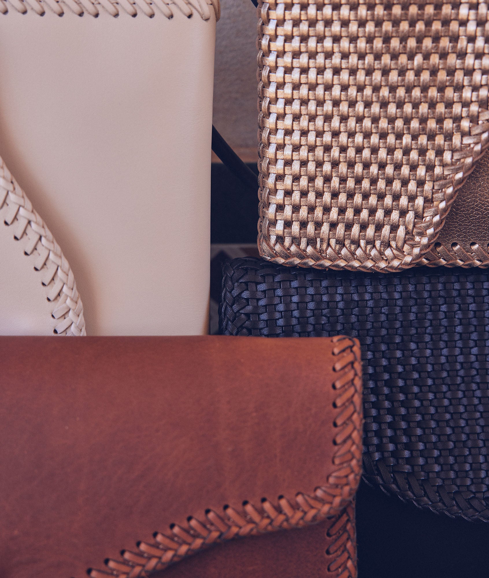 Pochette en cuir Fabre Faume - seconde main