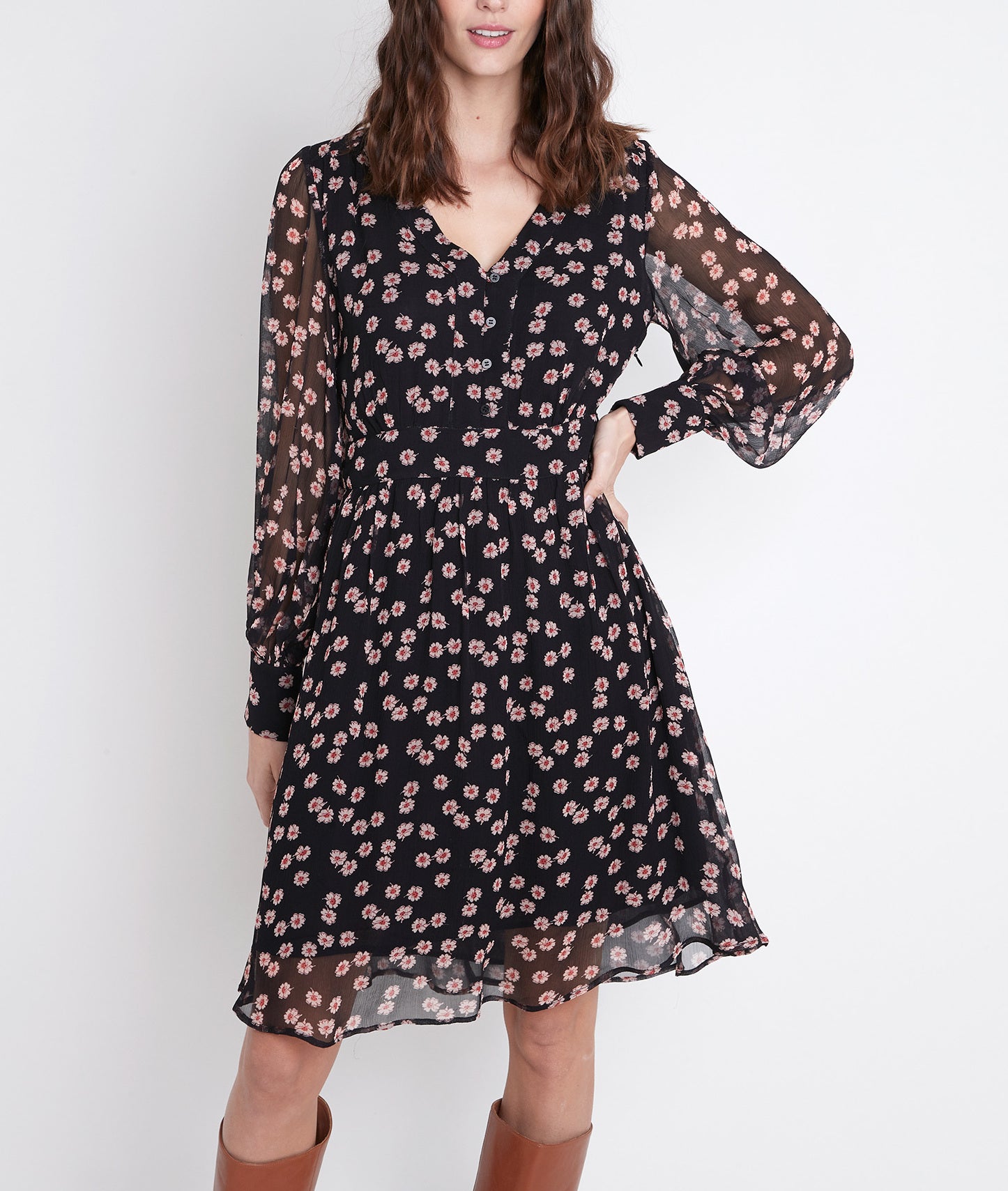 Robe imprimé fleuri Noella Faume - seconde main