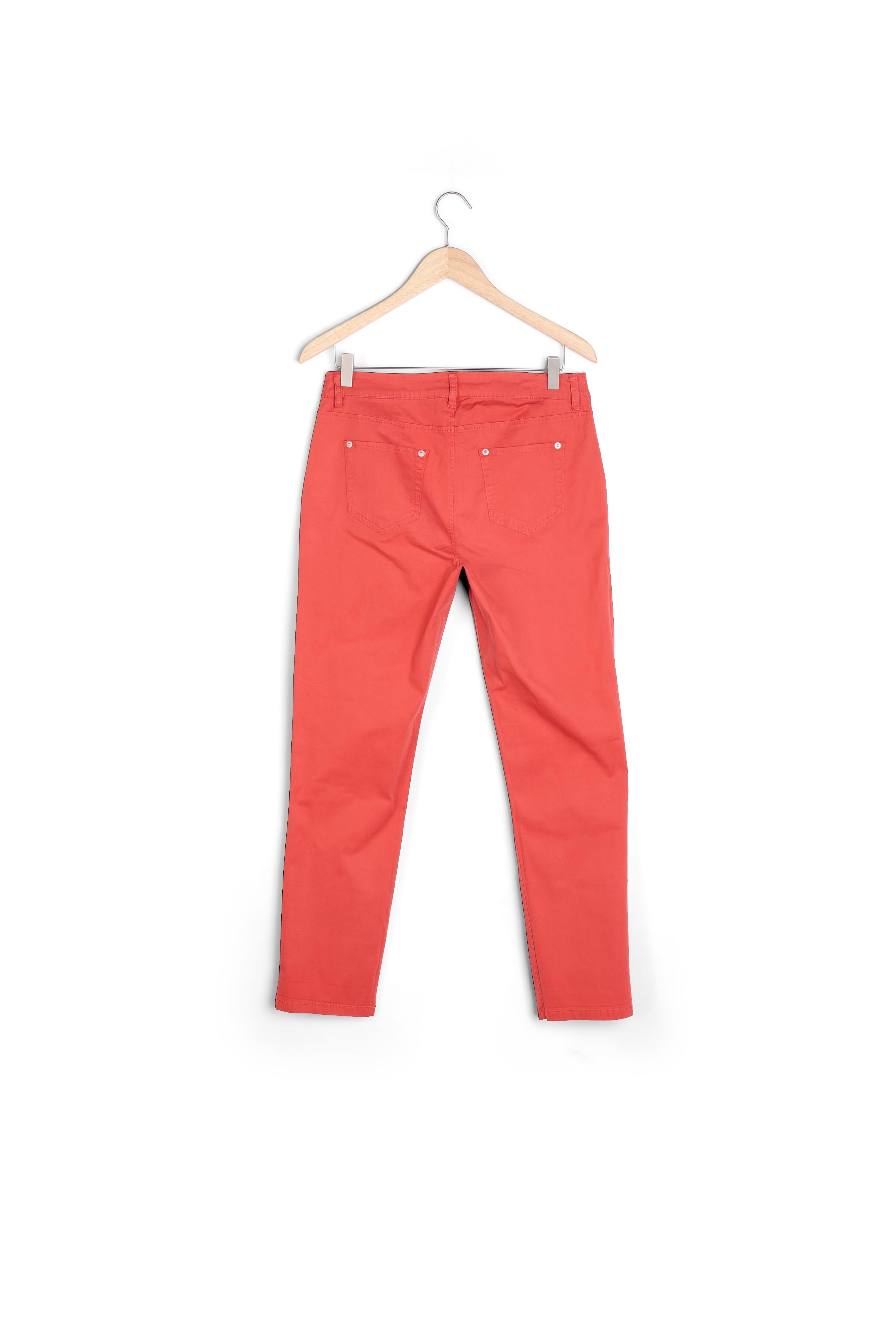Pantalon en coton biologique chino goyave Francis Faume - seconde main