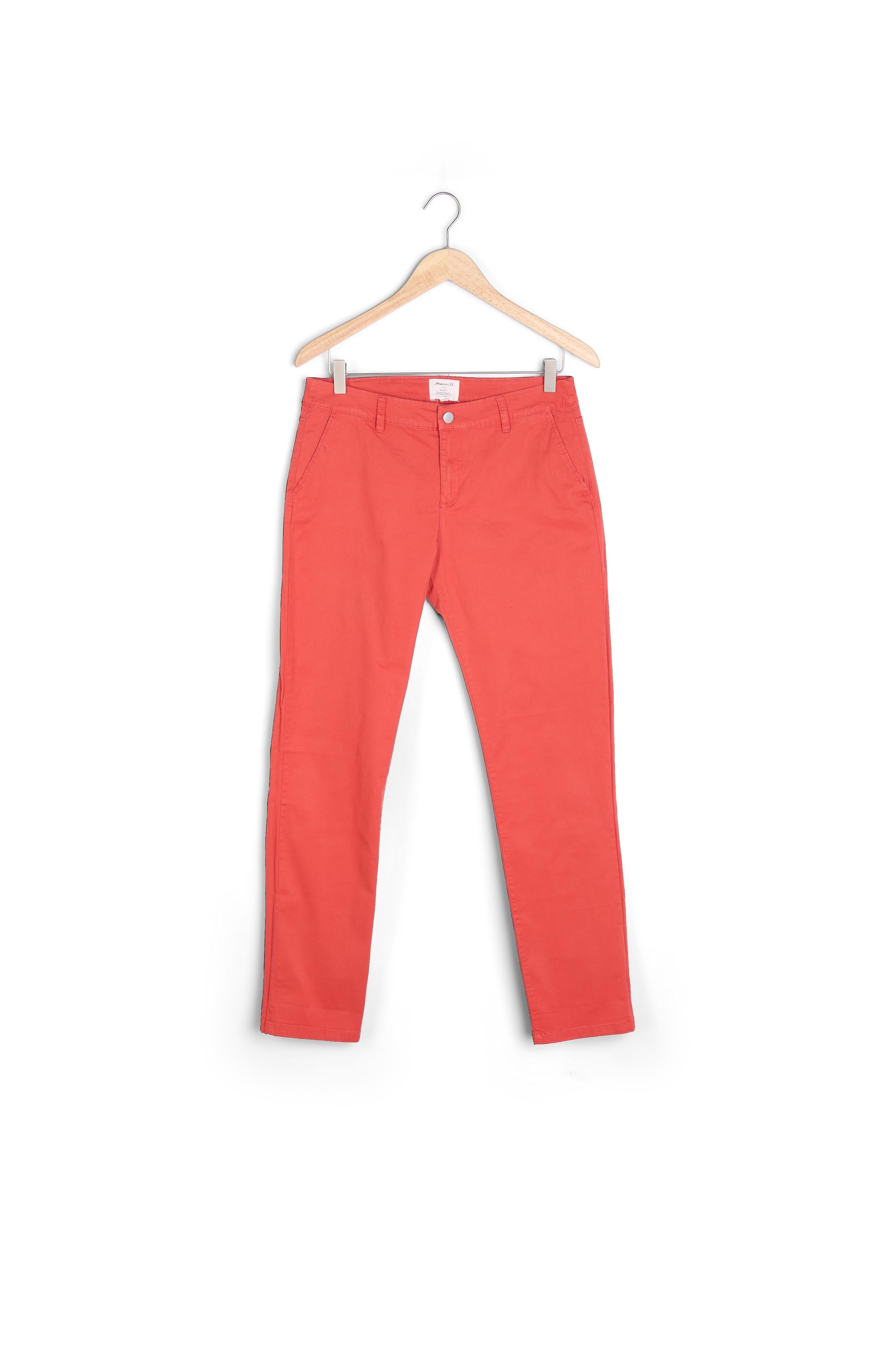 Pantalon en coton biologique chino goyave Francis Faume - seconde main