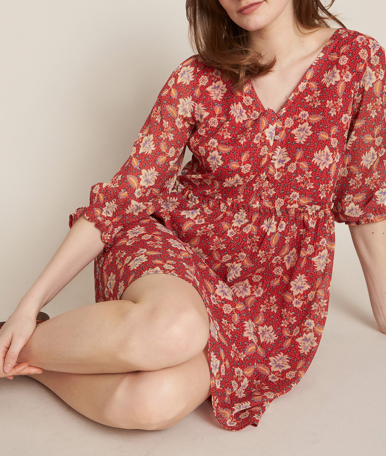 Robe imprimée Clorane Faume - seconde main