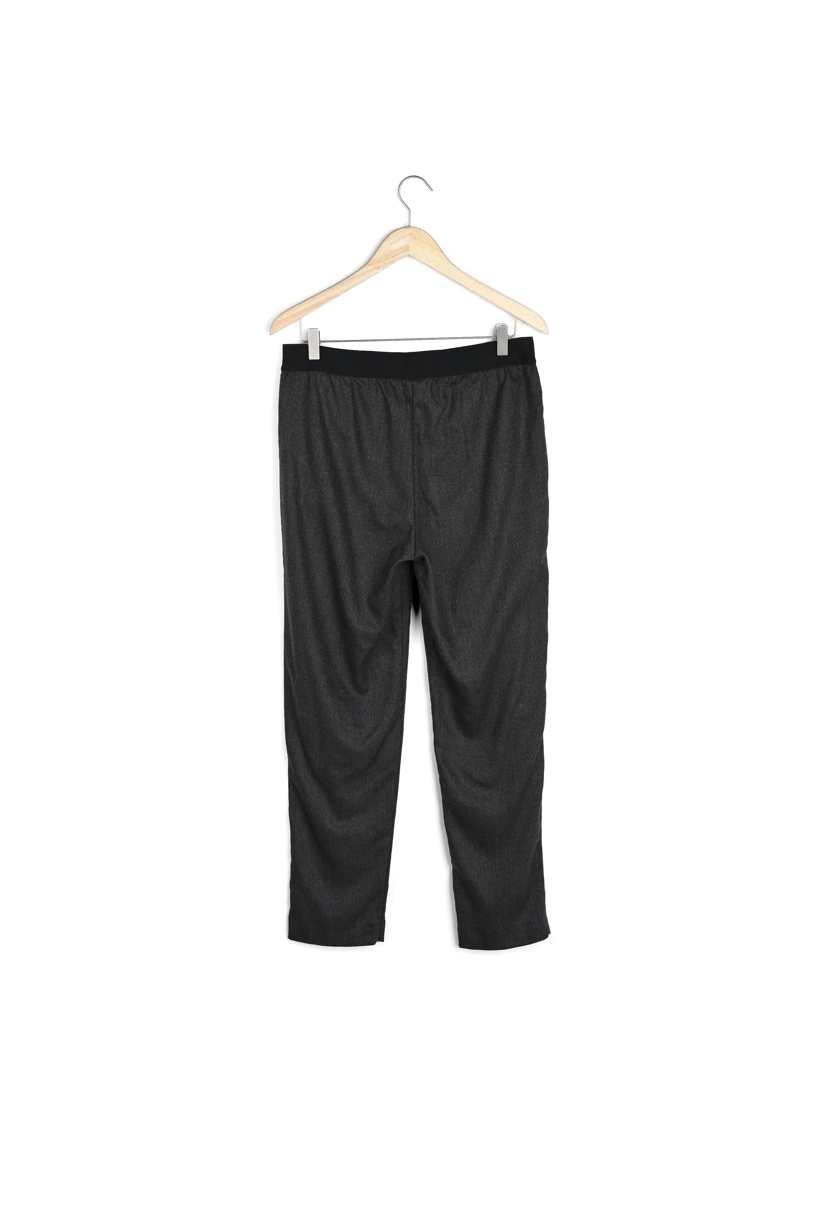 Pantalon fluide en flanelle gris anthracite Drice Faume - seconde main