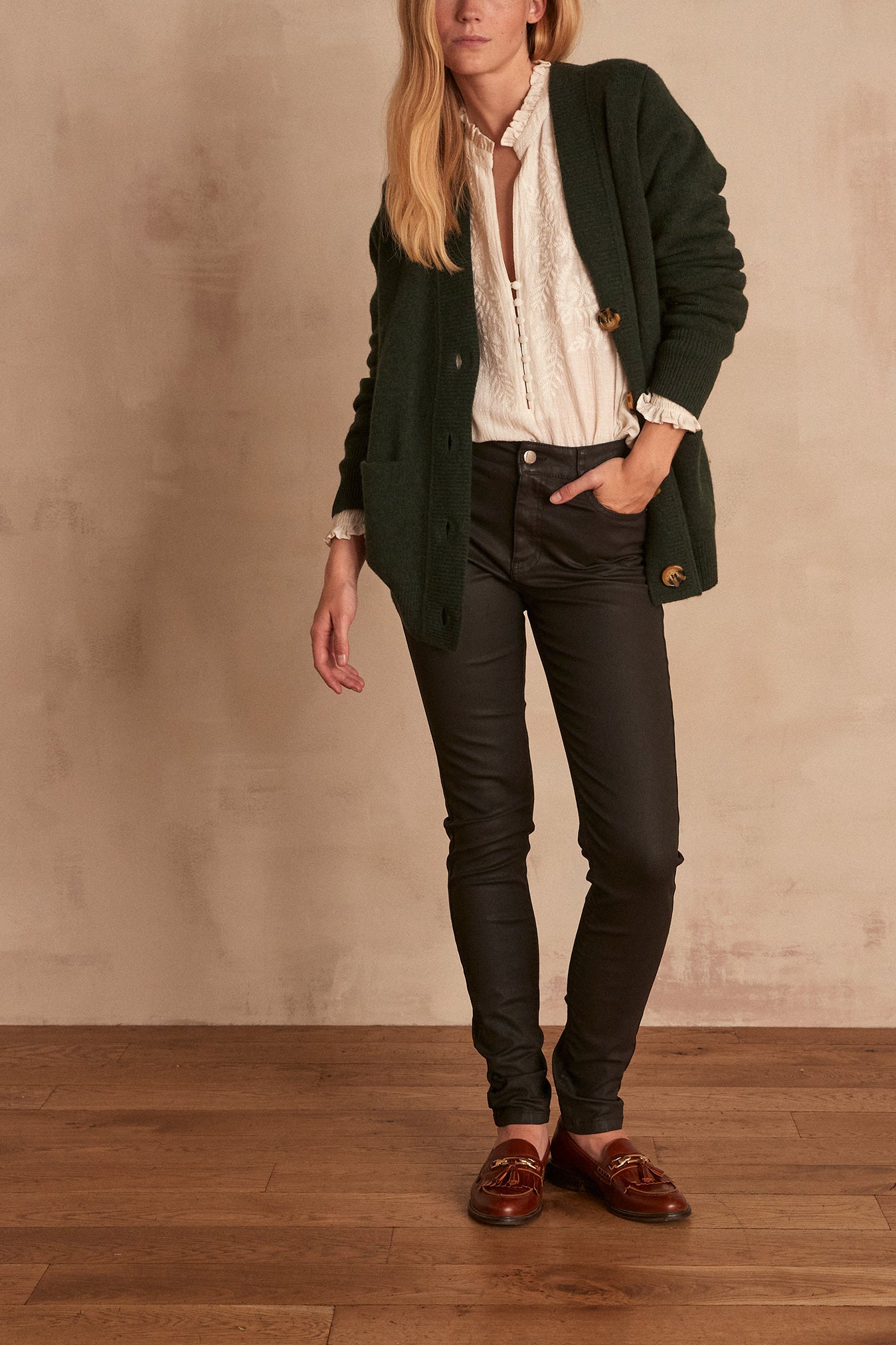 Jean slim enduit SUZY Faume - seconde main