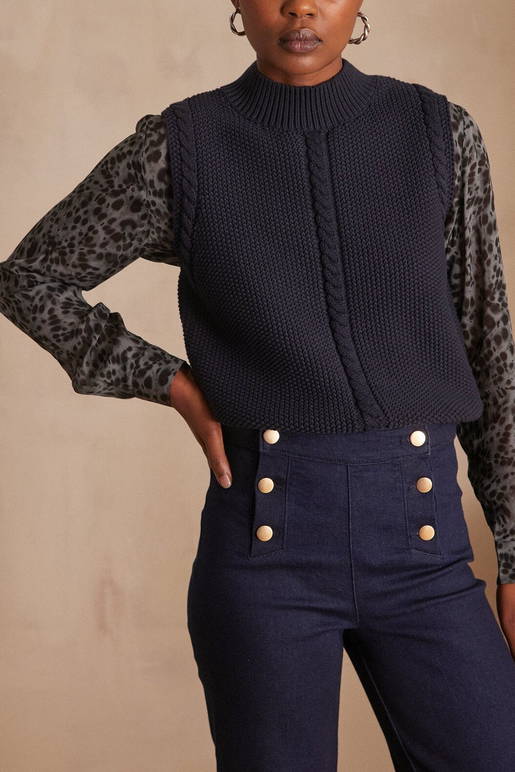 Blouse léopard CARLA Faume - seconde main