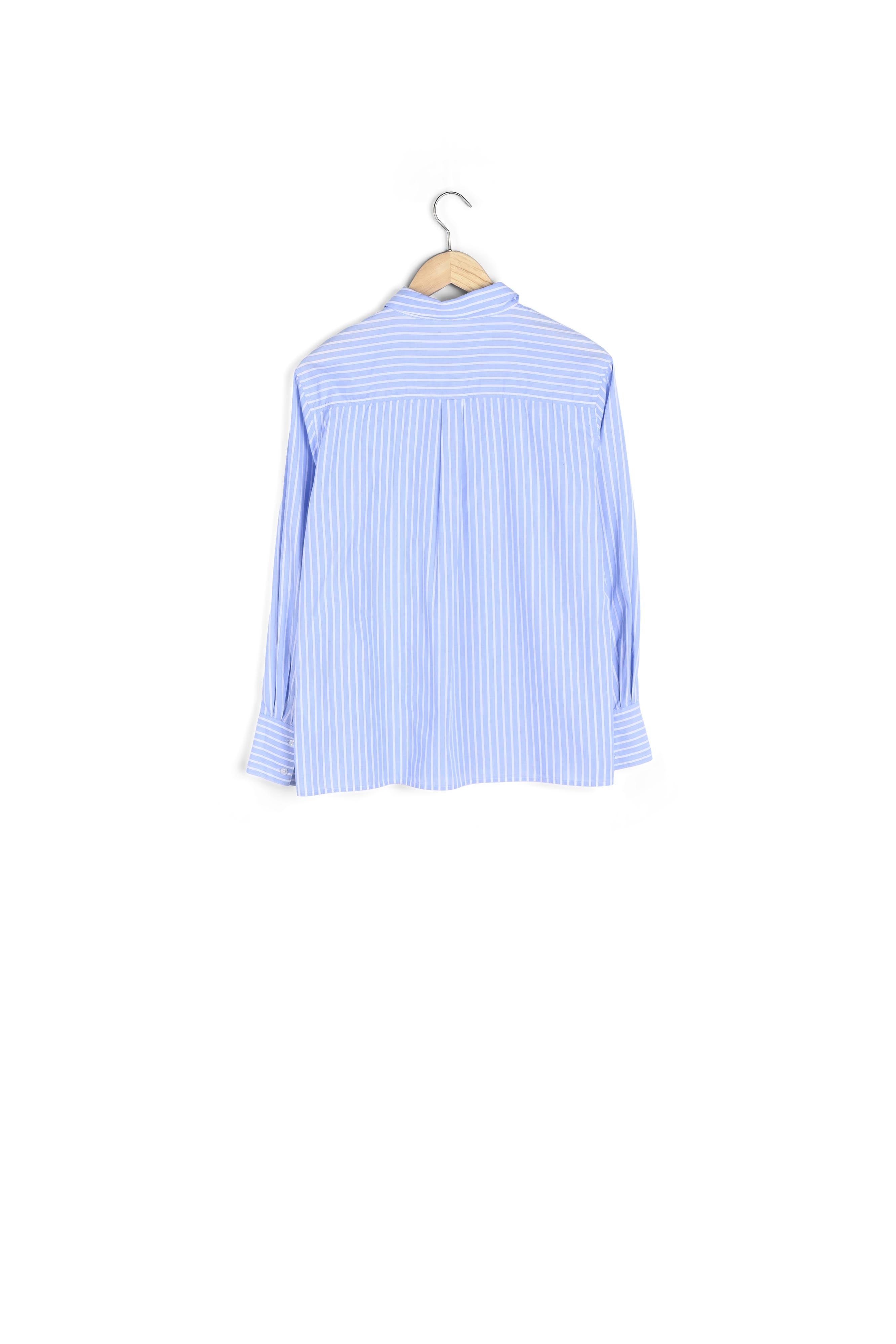 Chemise en coton rayé bleu ciel Charon Faume - seconde main