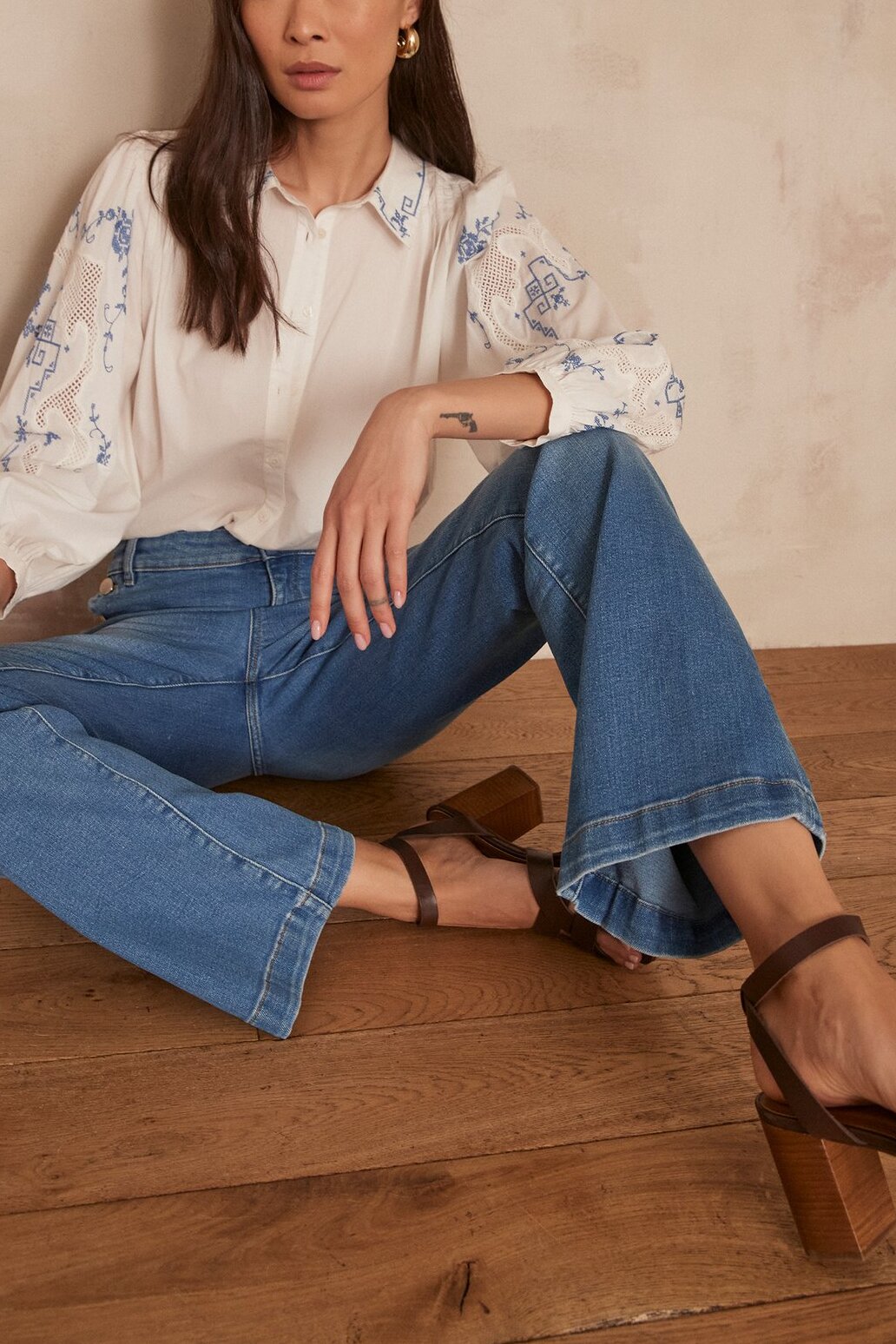 Polo en maille Lune Faume - seconde main