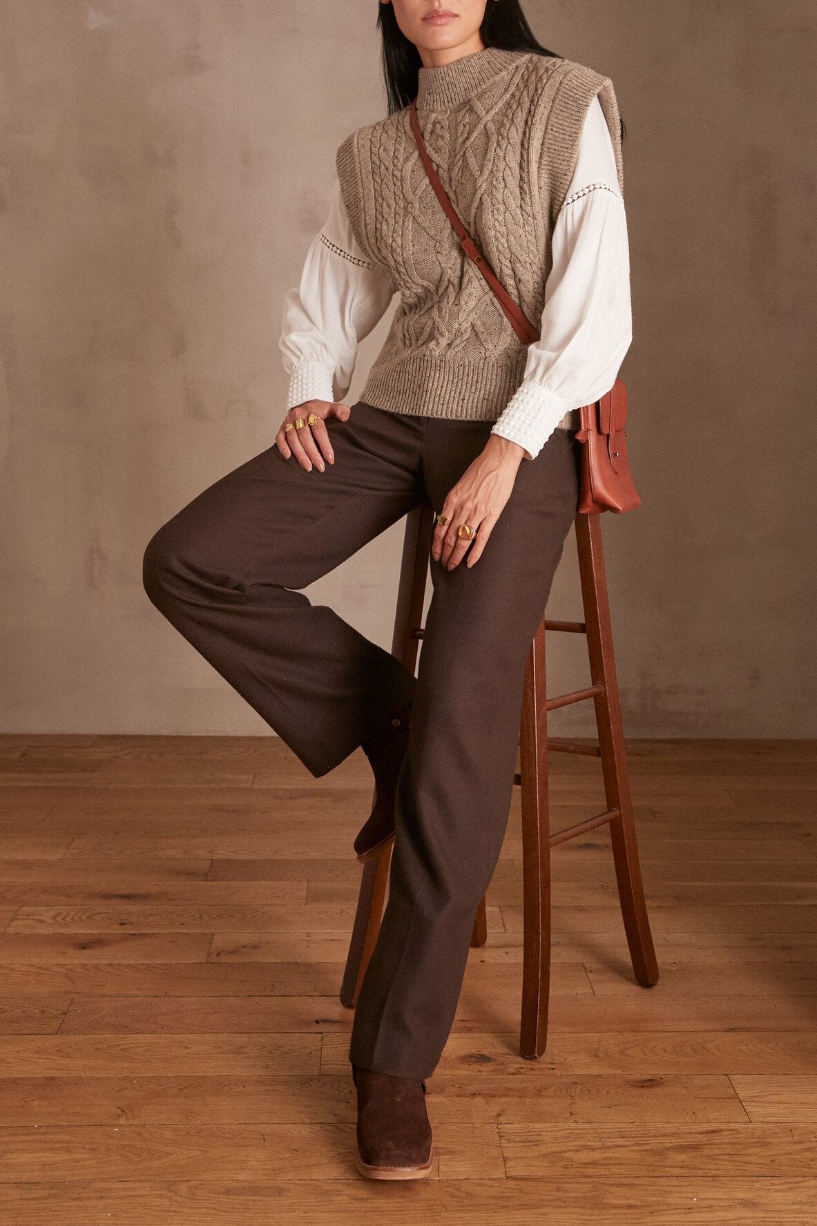 Pull sans manches COFFEE Faume - seconde main