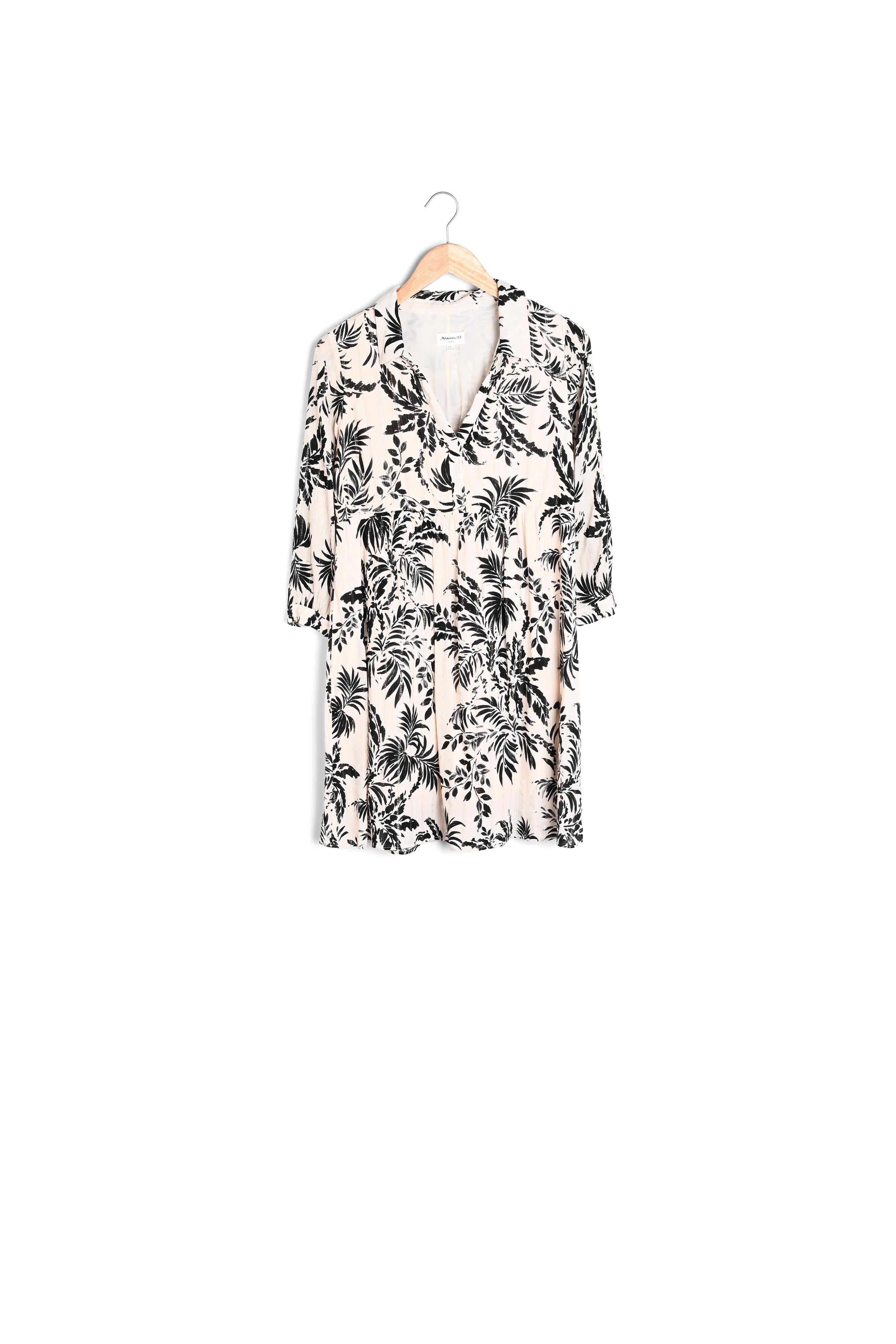 Robe imprimée crème Nairobi Faume - seconde main