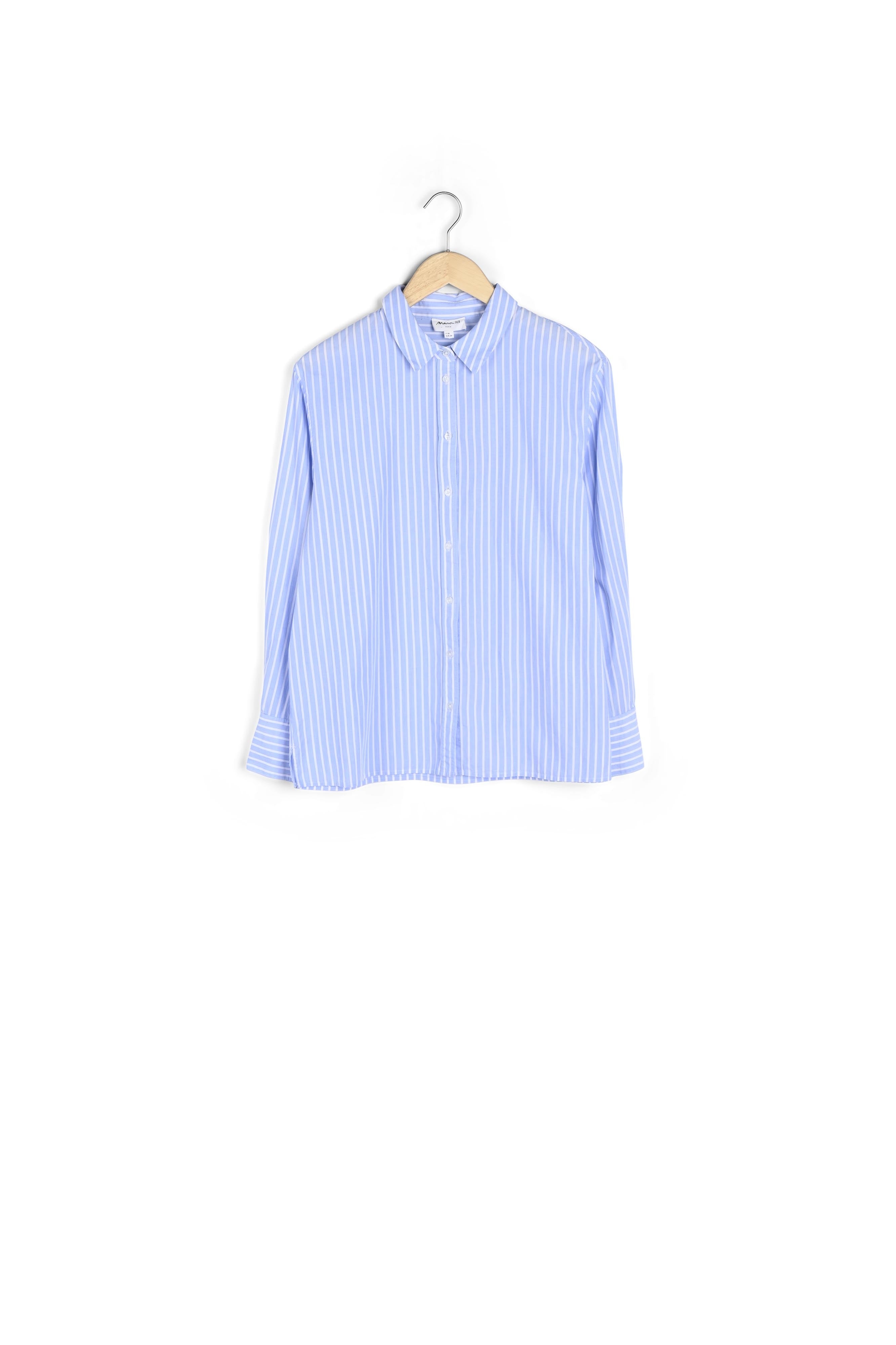 Chemise en coton rayé bleu ciel Charon Faume - seconde main