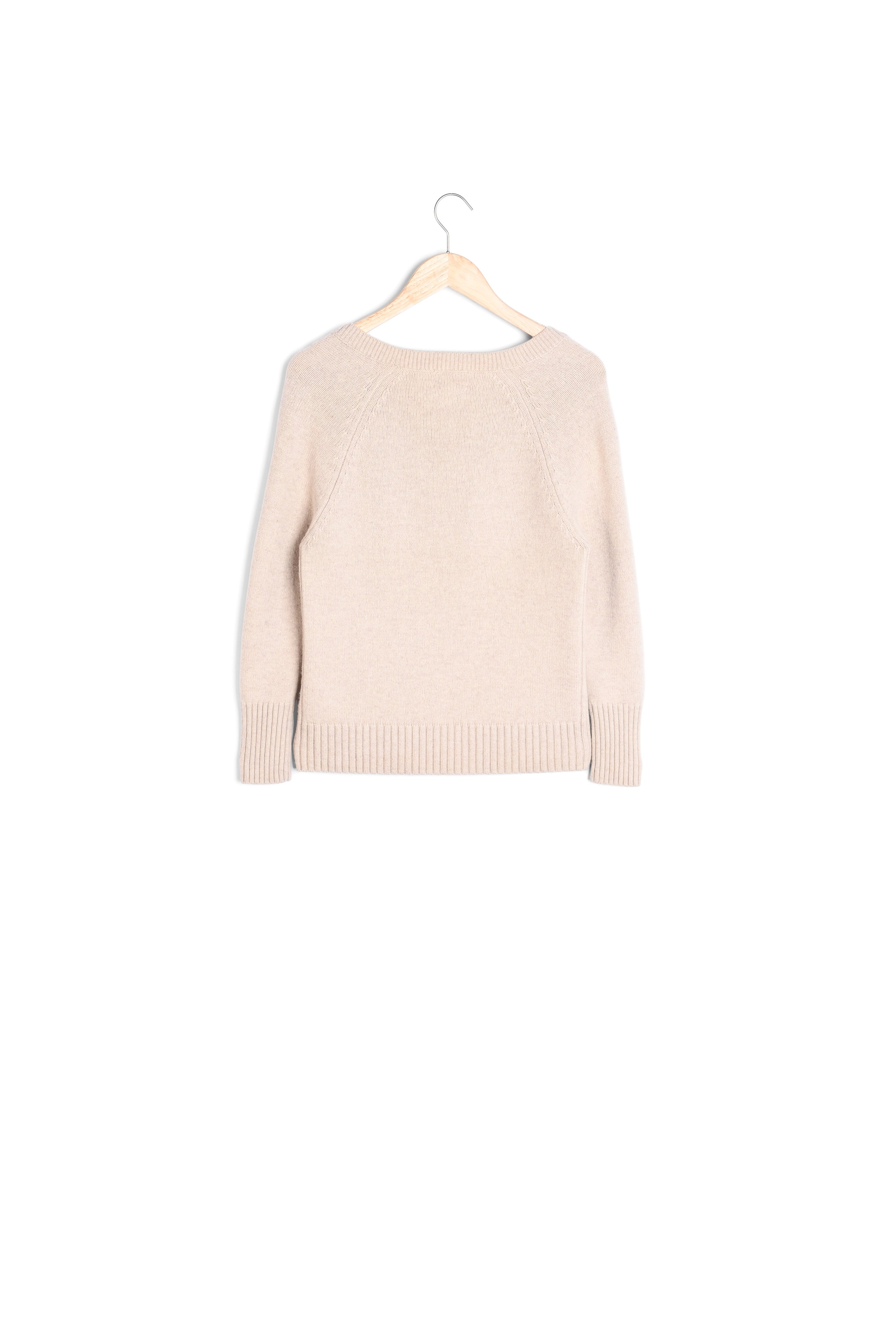 Pull en laine responsable et yack beige Bruce Faume - seconde main