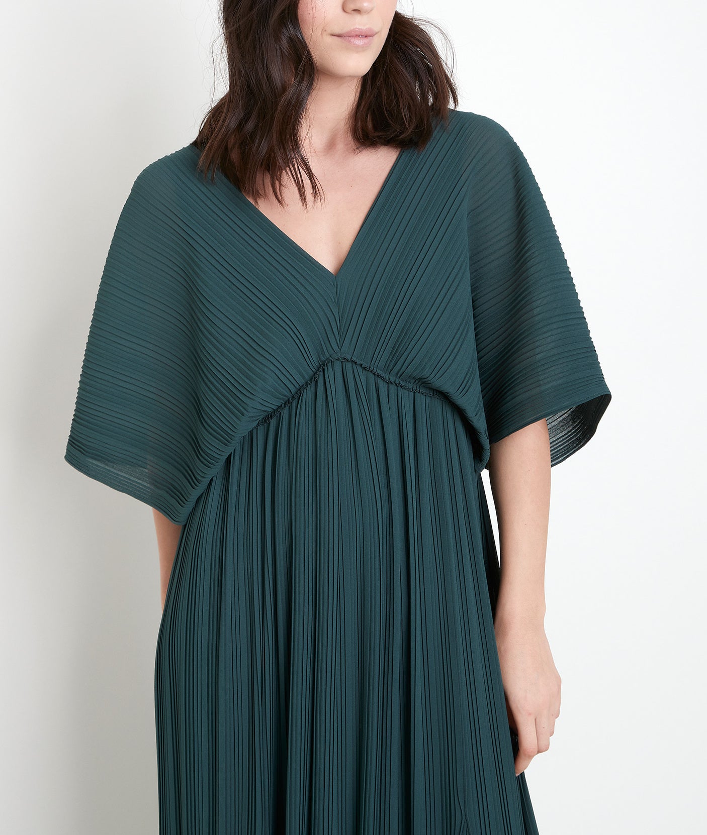 Robe longue plissée cyprès Marion Faume - seconde main