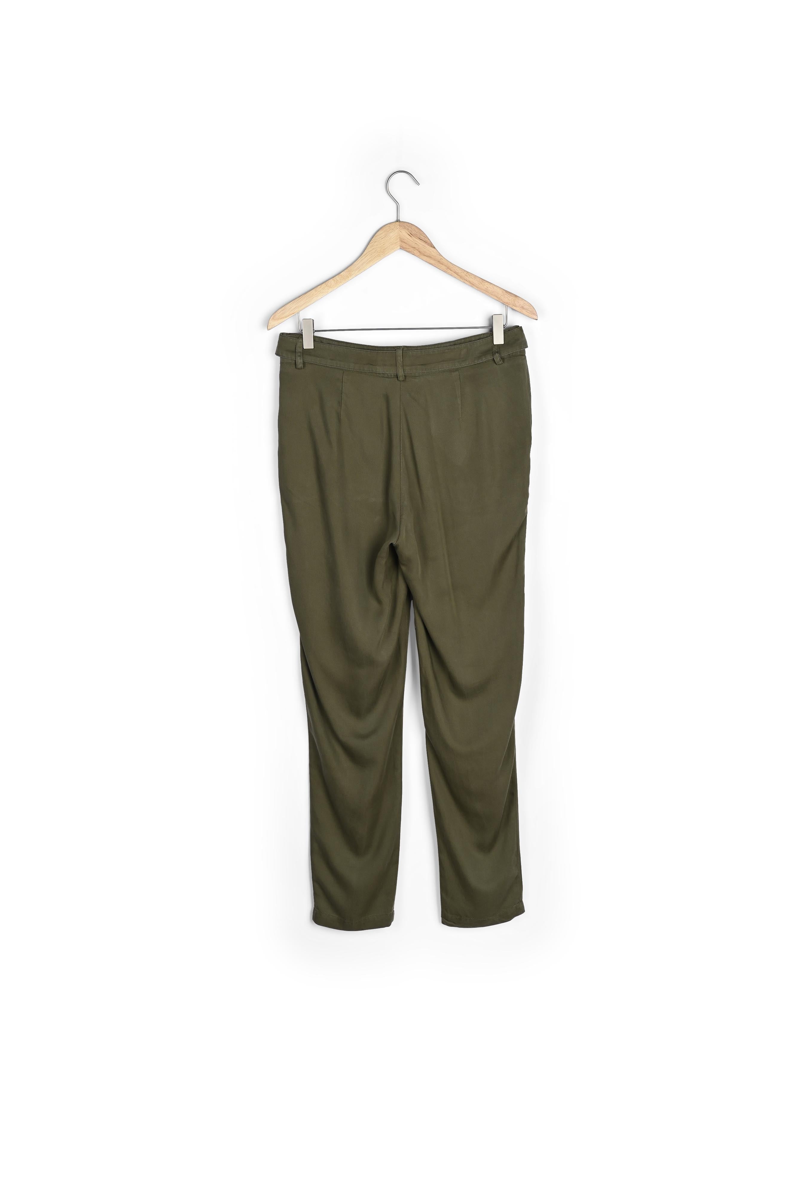 Pantalon chino en tencel kaki Issel Faume - seconde main