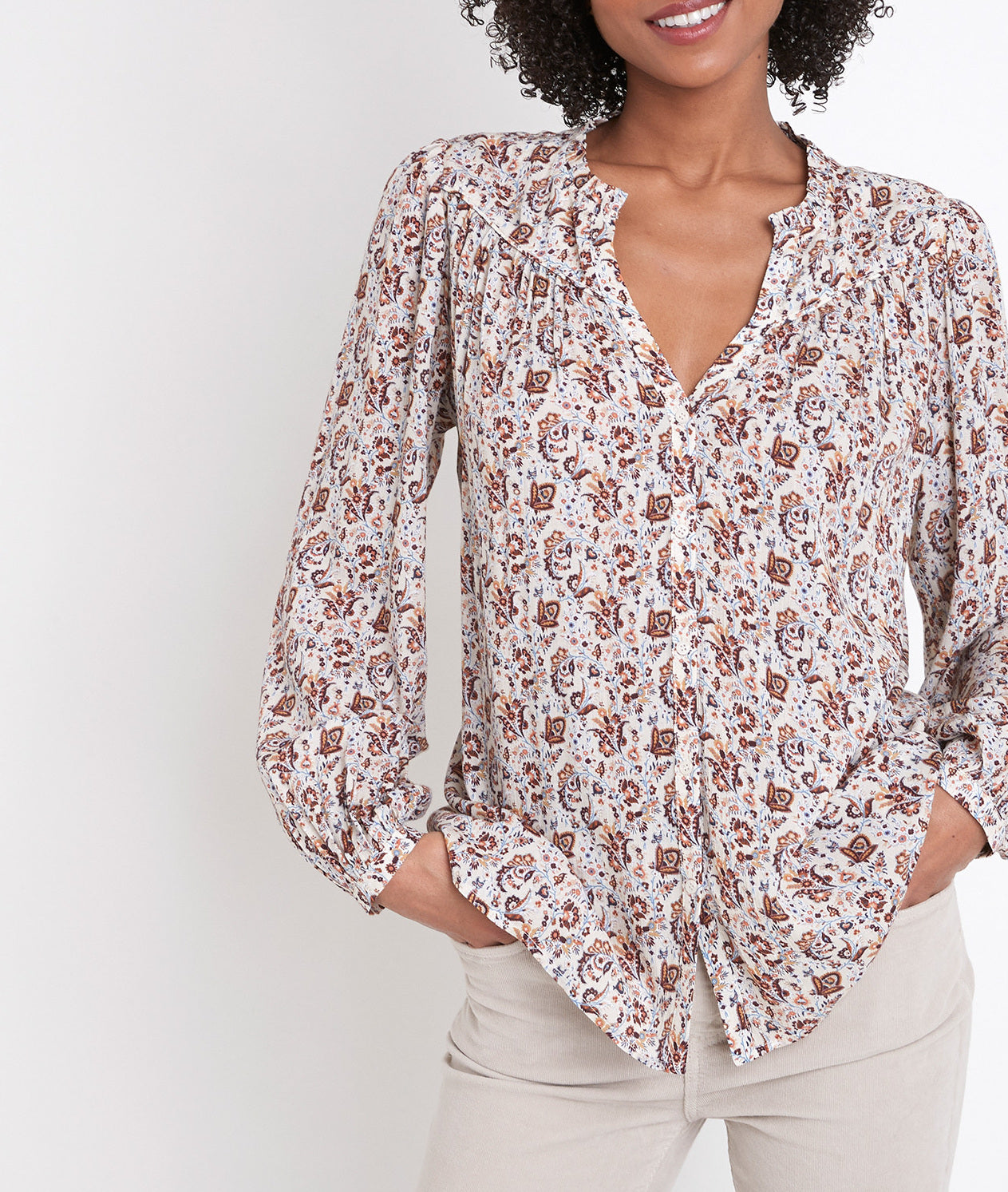 Blouse imprimée Taly Faume - seconde main