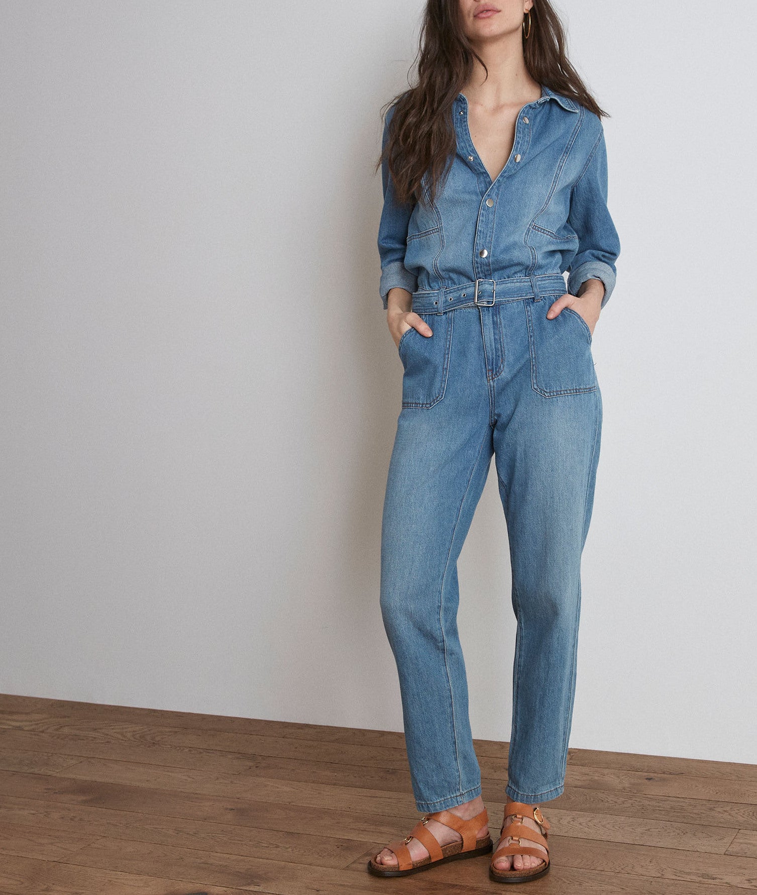 Combinaison en jean Sadie Faume - seconde main