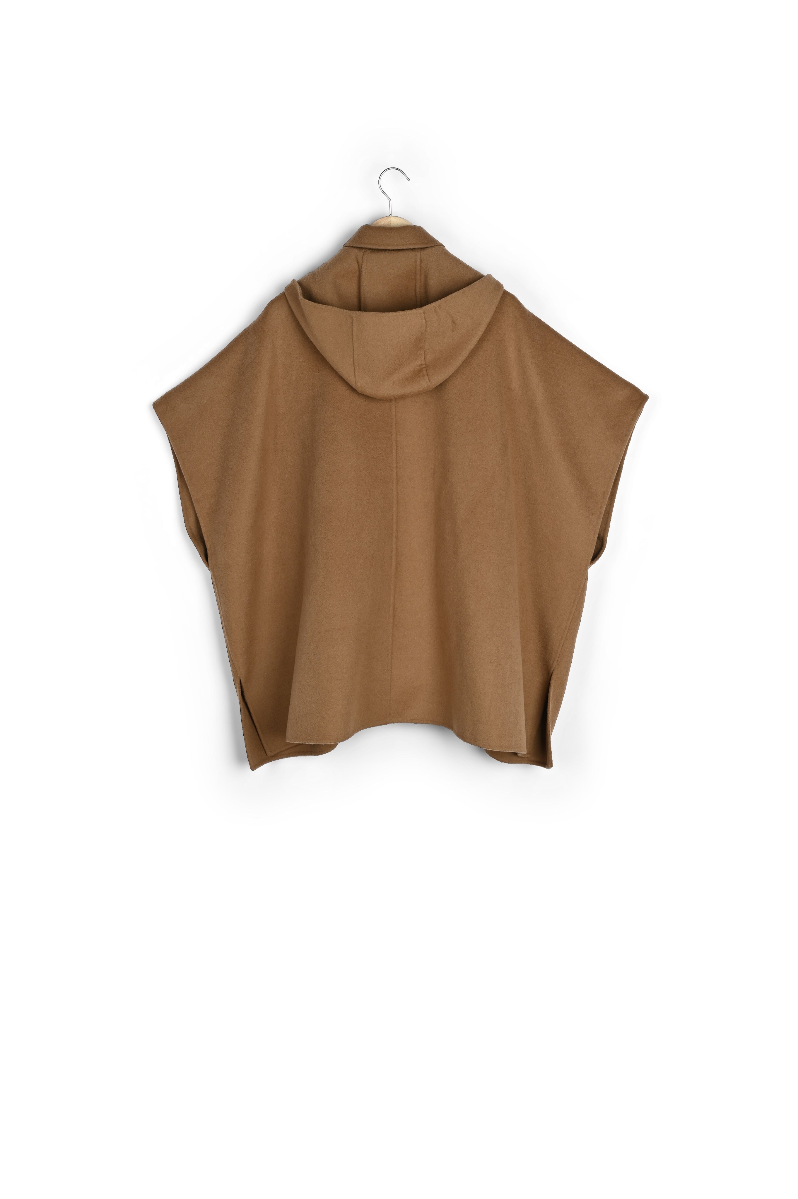 Cape en laine à manches courtes et capuche Lesia Faume - seconde main