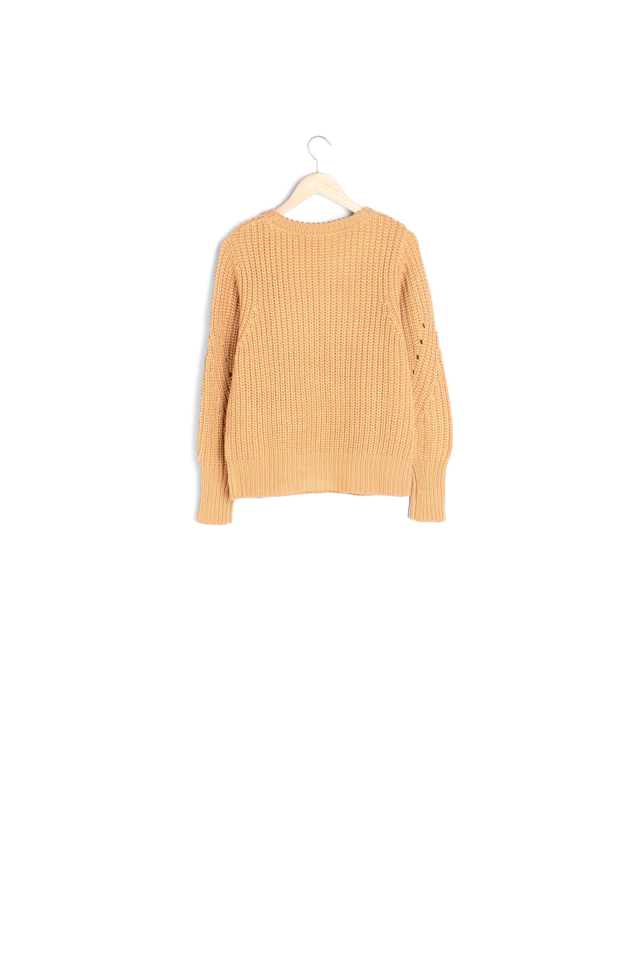 Pull XXL en laine camel Betsy Faume - seconde main