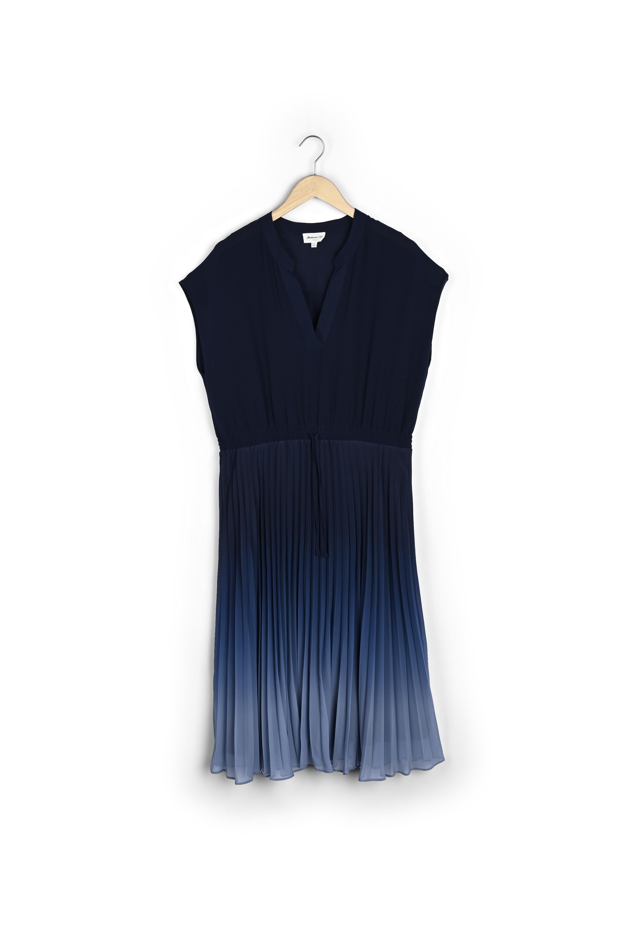 Robe plissée tye and dye marine Nadia Faume - seconde main